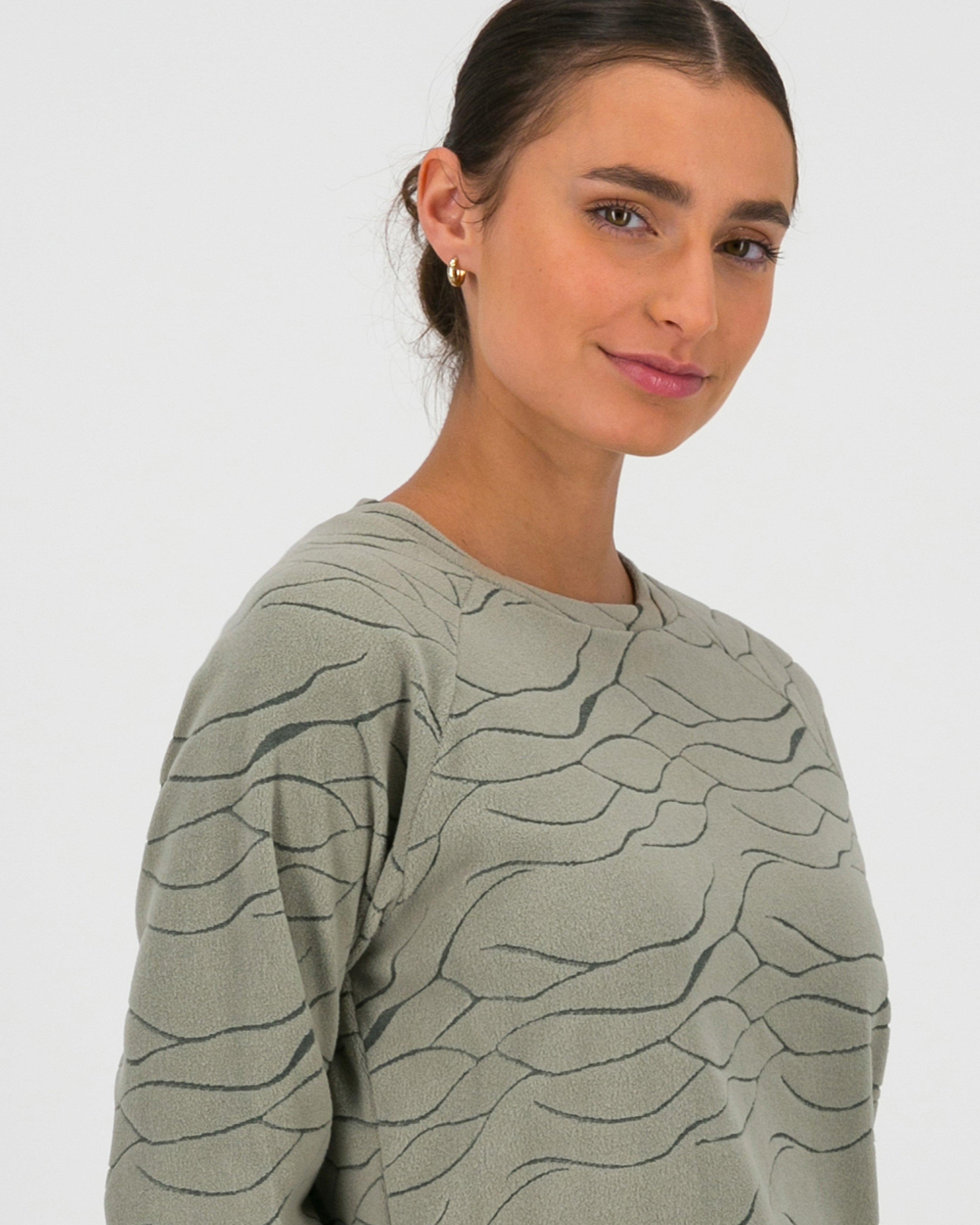 K-Way Women’s Cypress Crew Fleece Top -  Sage