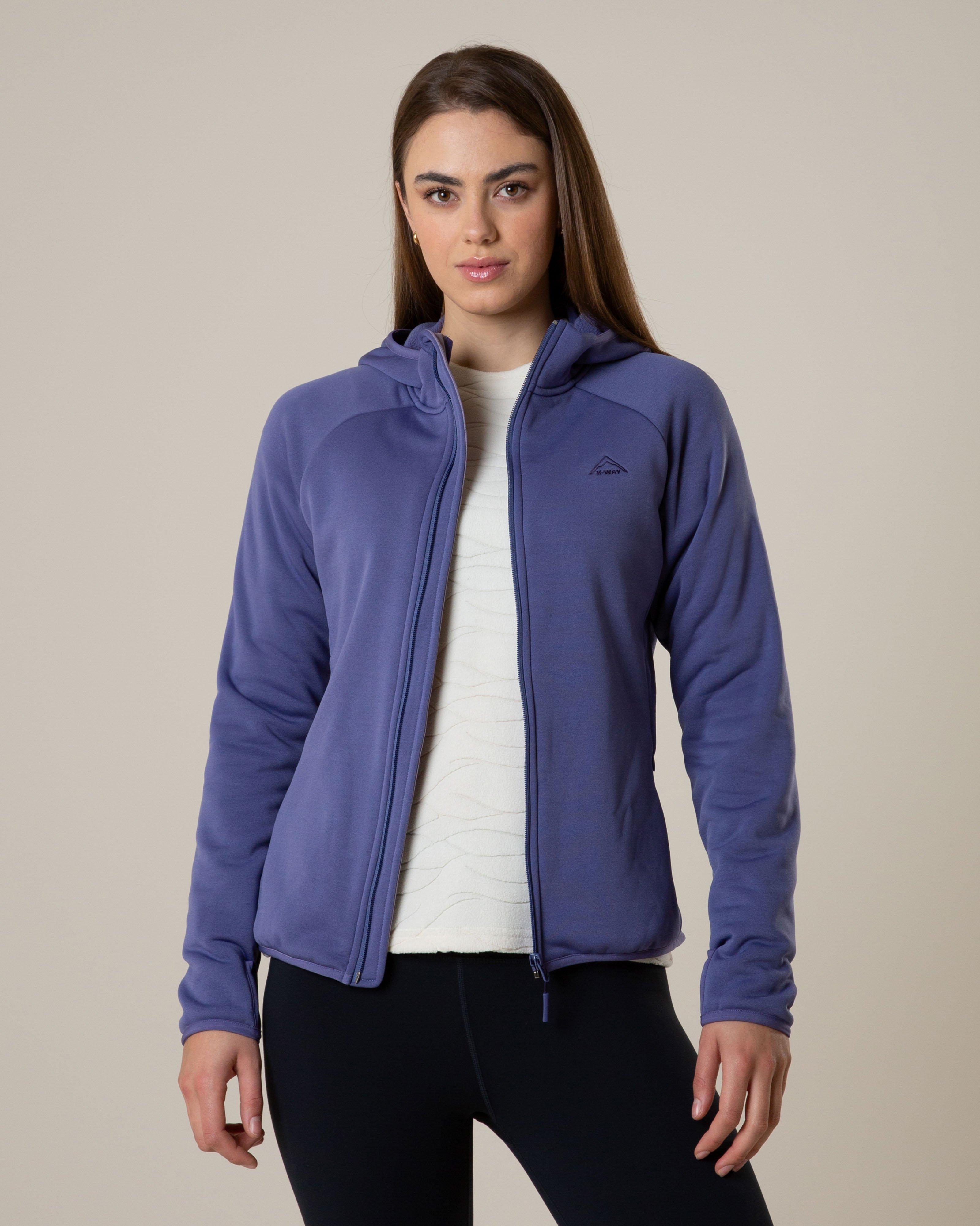 K-Way Women's Ostria Hooded Fleece Jacket -  Lavender