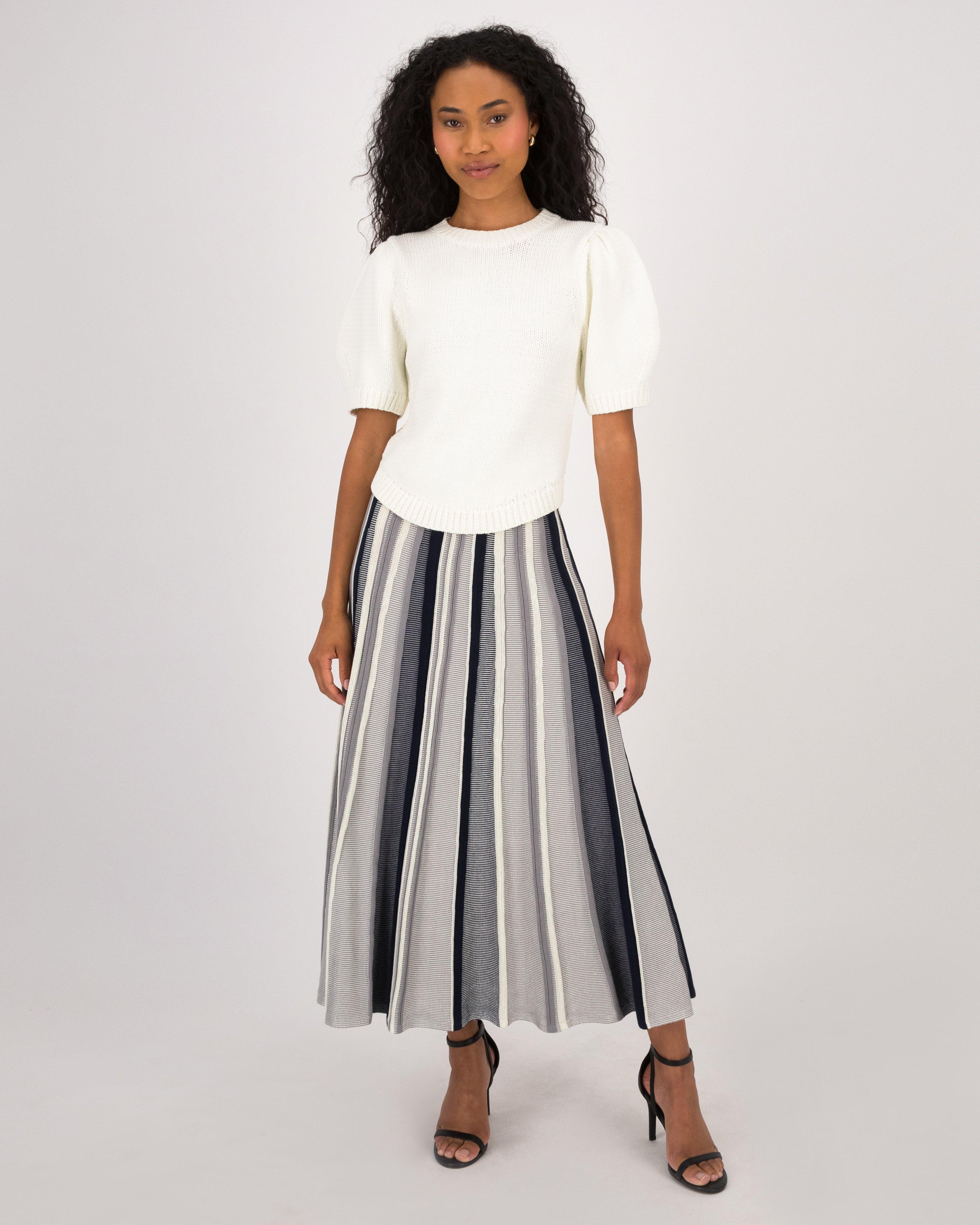 Tumi Puff Sleeve Knit Top - Poetry Clothing Store