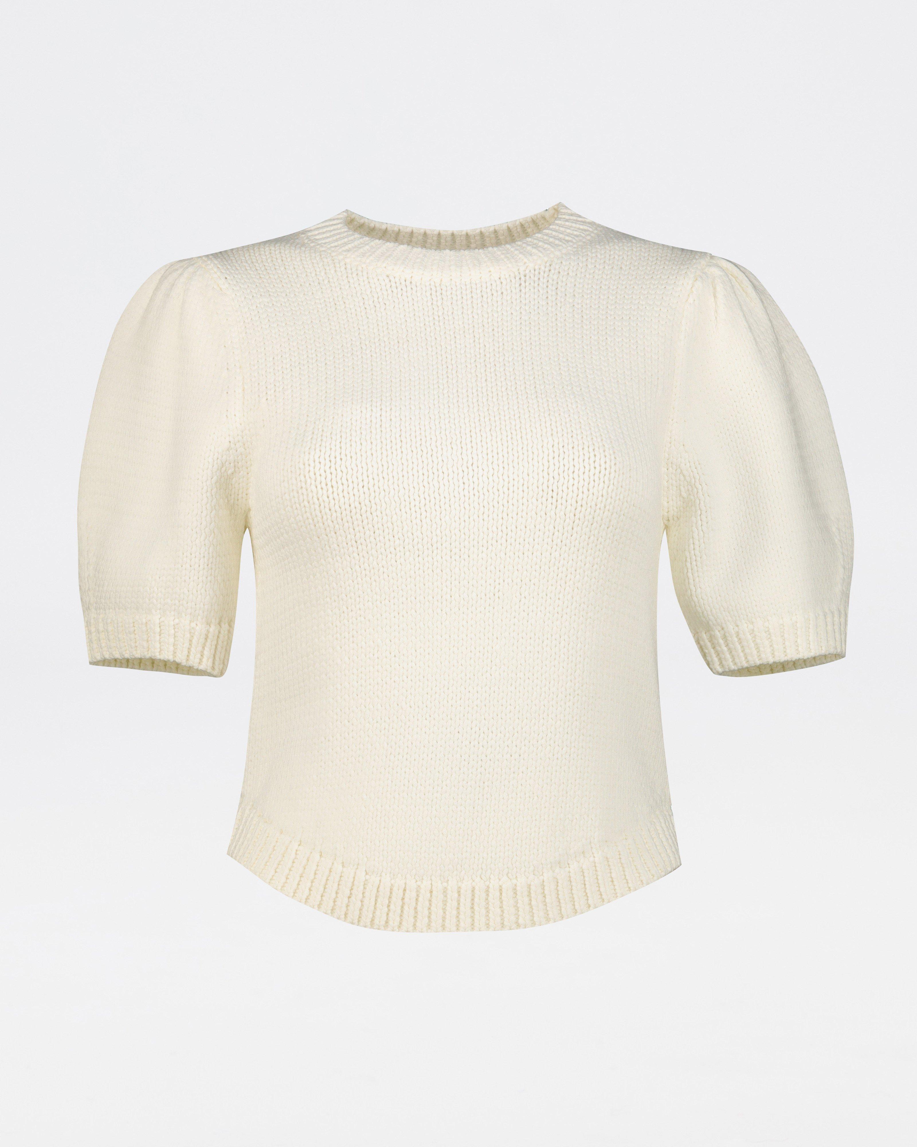 JILTU ribbon puff knit white 0size