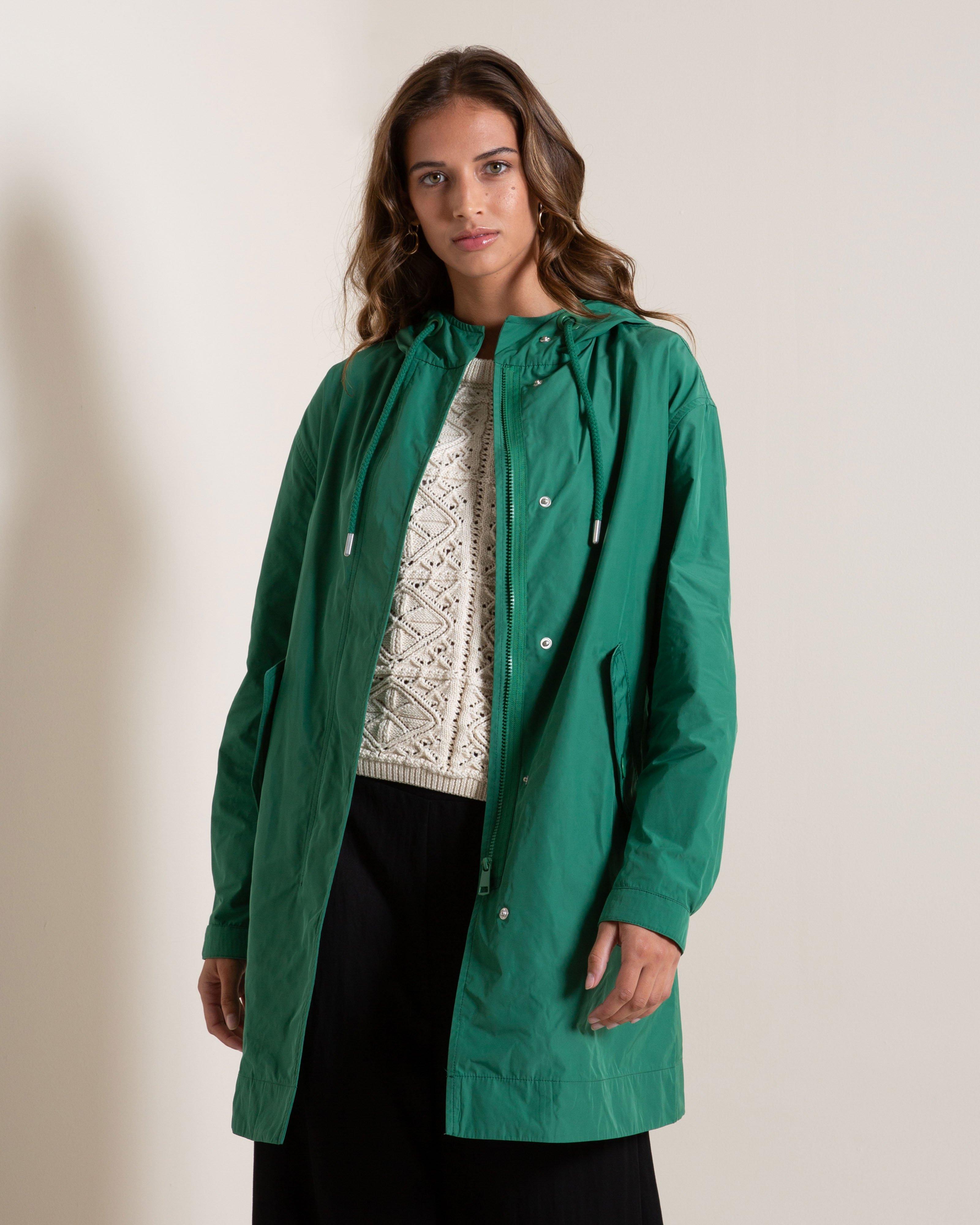 Women's Bailey Longer Length Parka Jacket  -  Light Olive