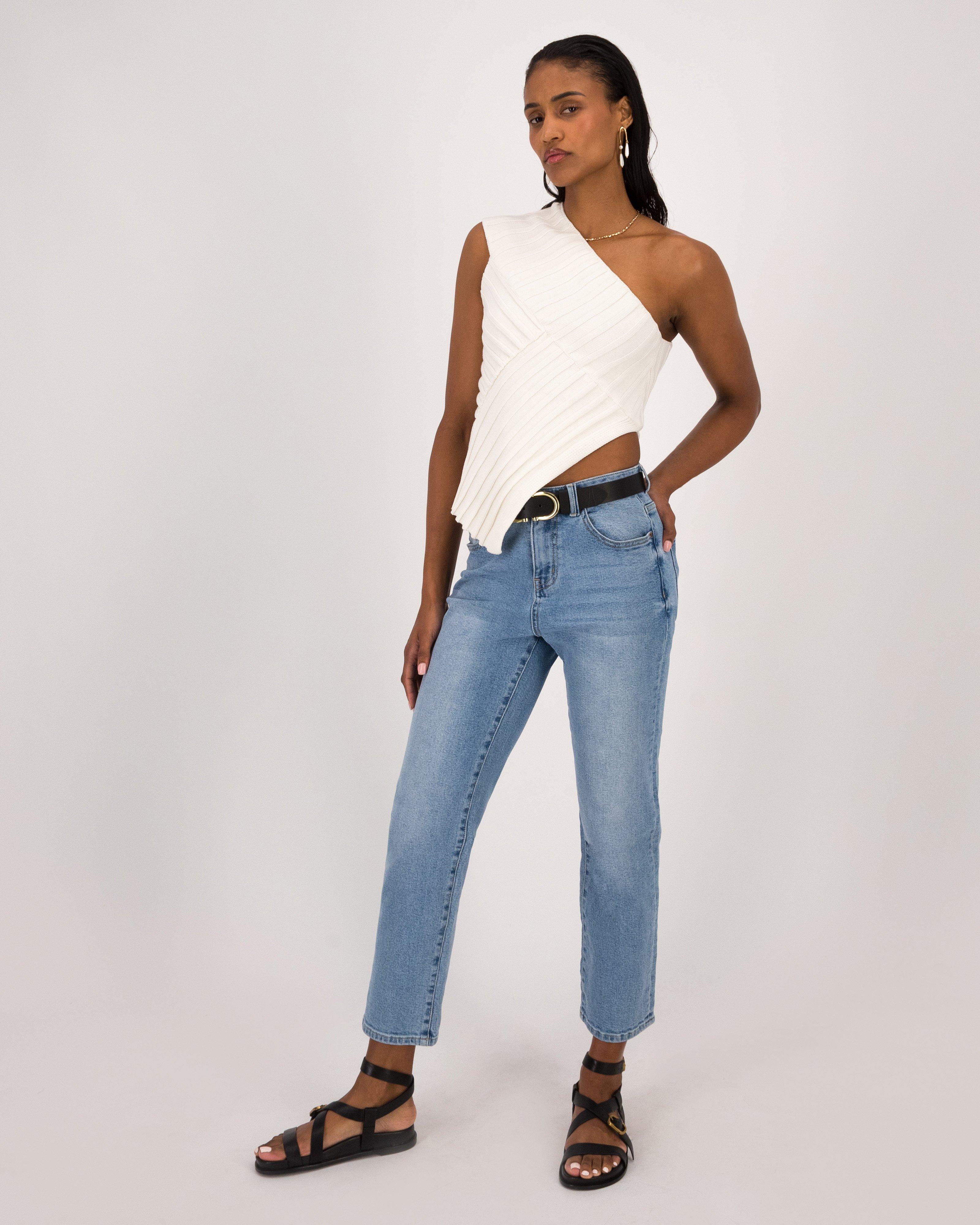Camellia Asymmetrical Top -  Stone