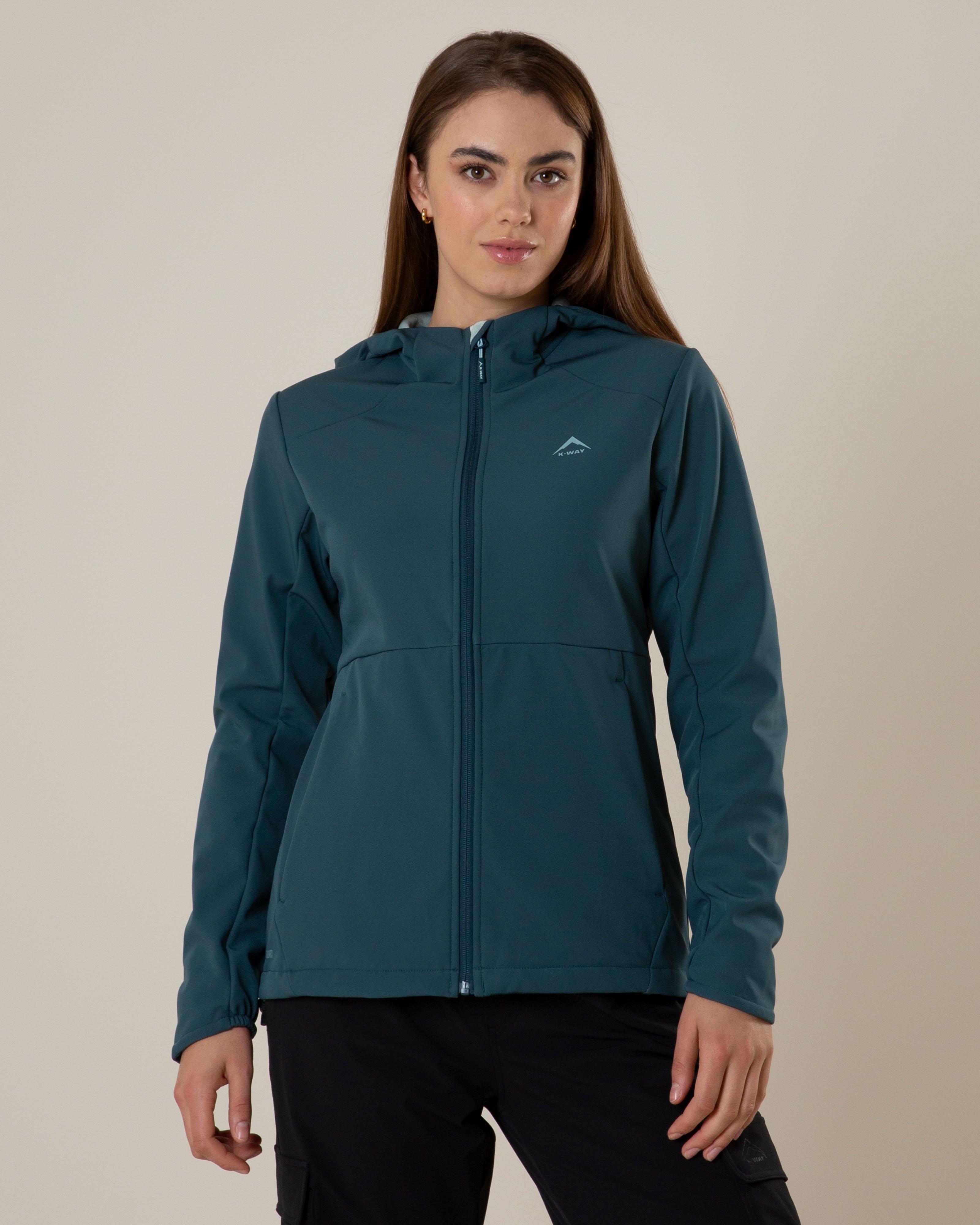 K-Way Women's Austru Softshell Jacket -  Dark Green