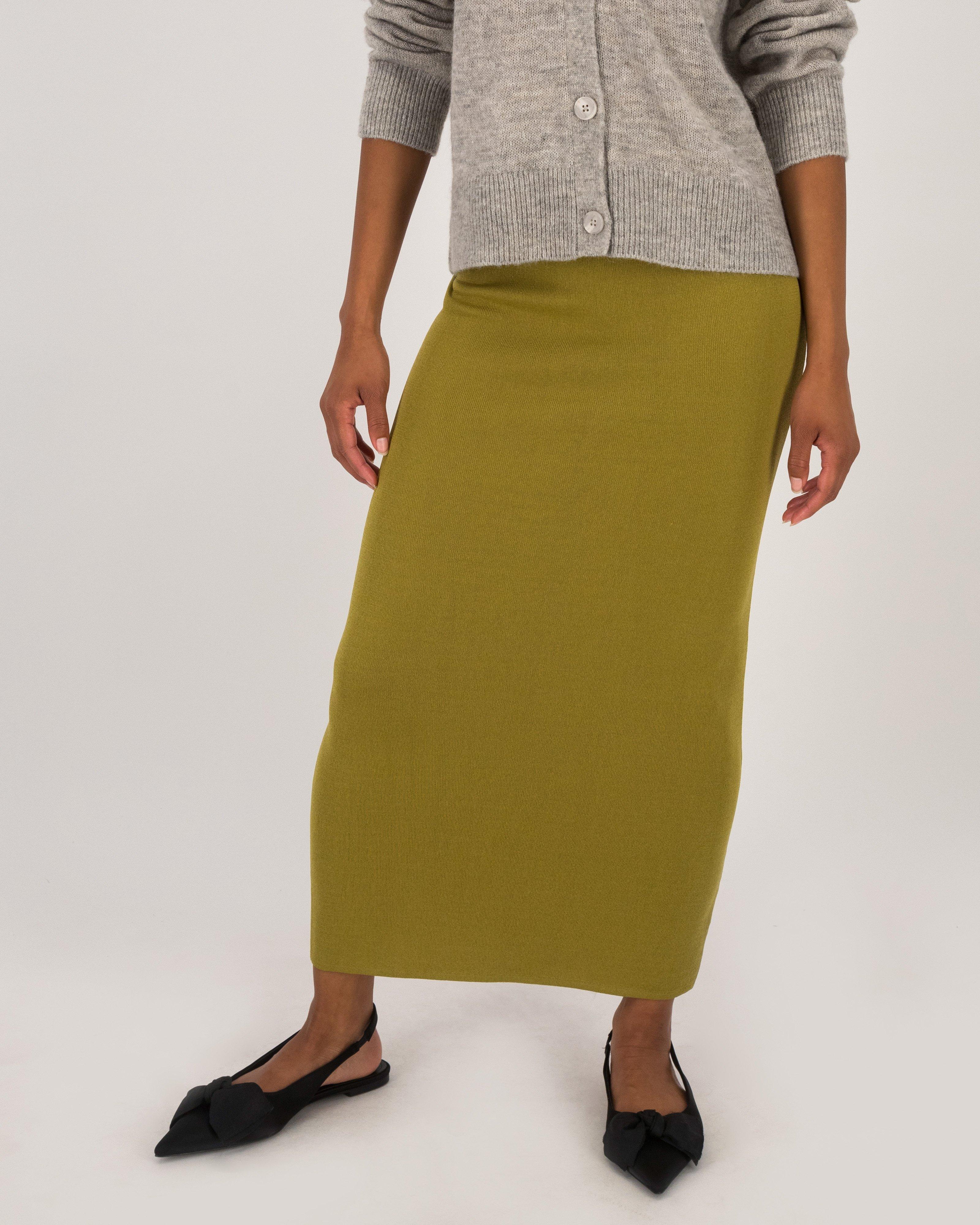 Neo Knitwear Skirt -  Green