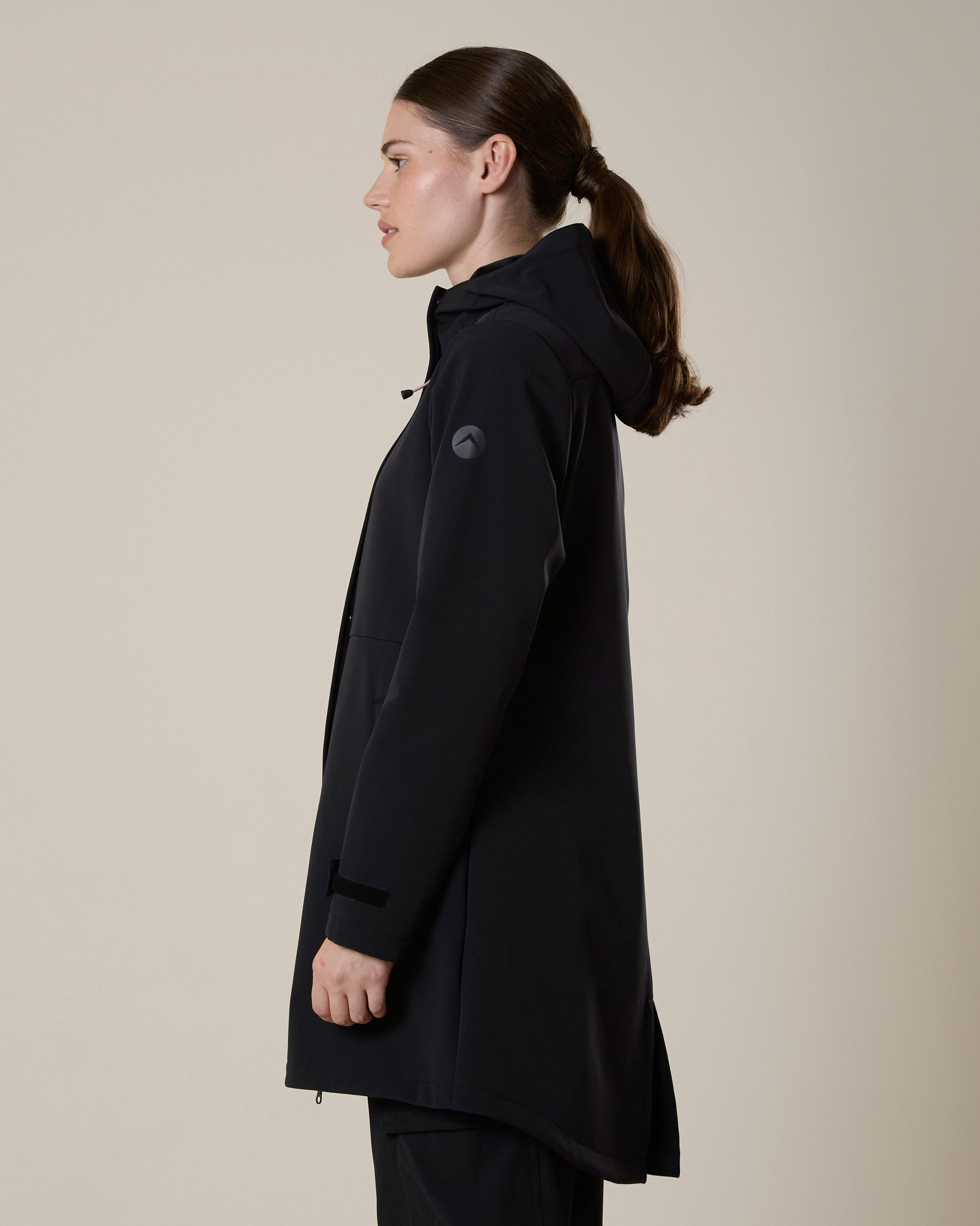 K-Way Women’s Tempest Softshell Coat -  Black