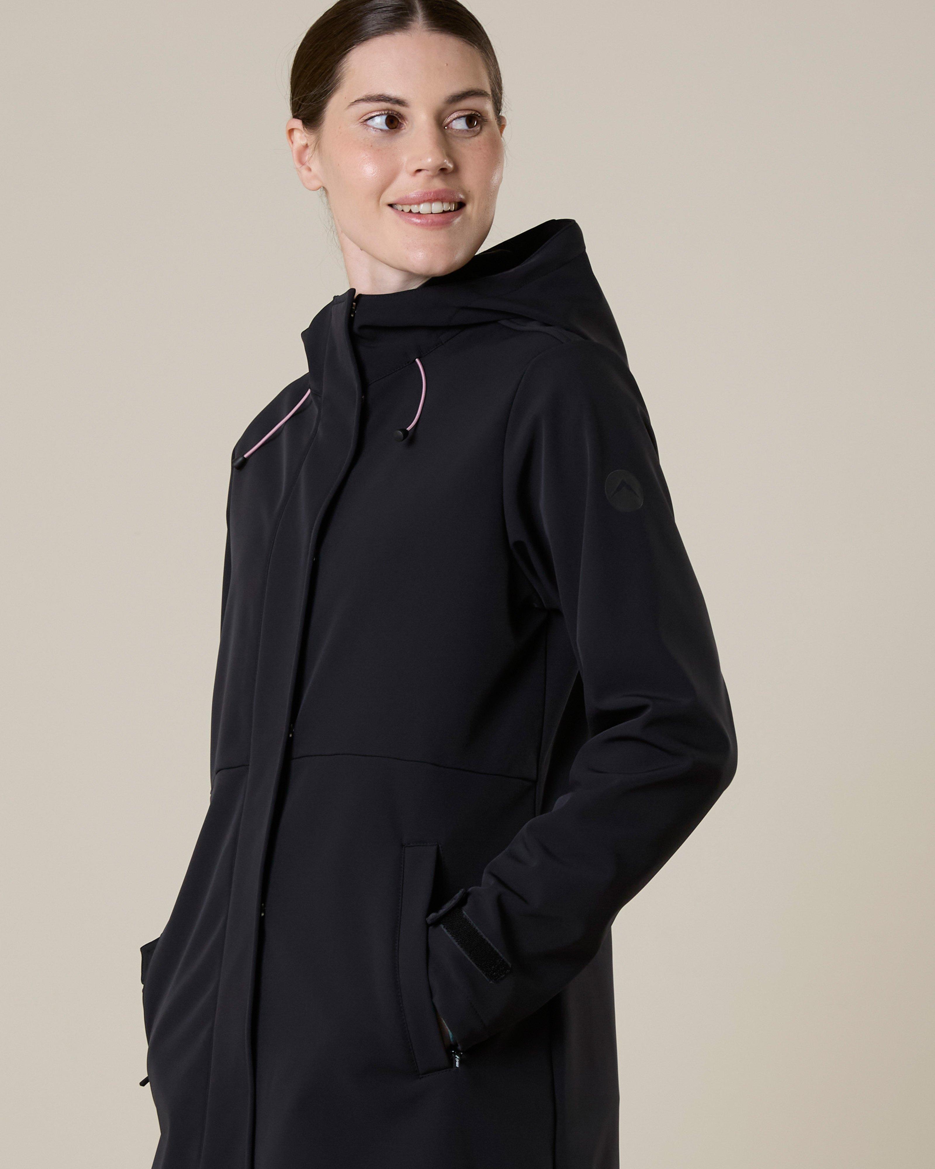 K-Way Women’s Tempest Softshell Coat -  Black