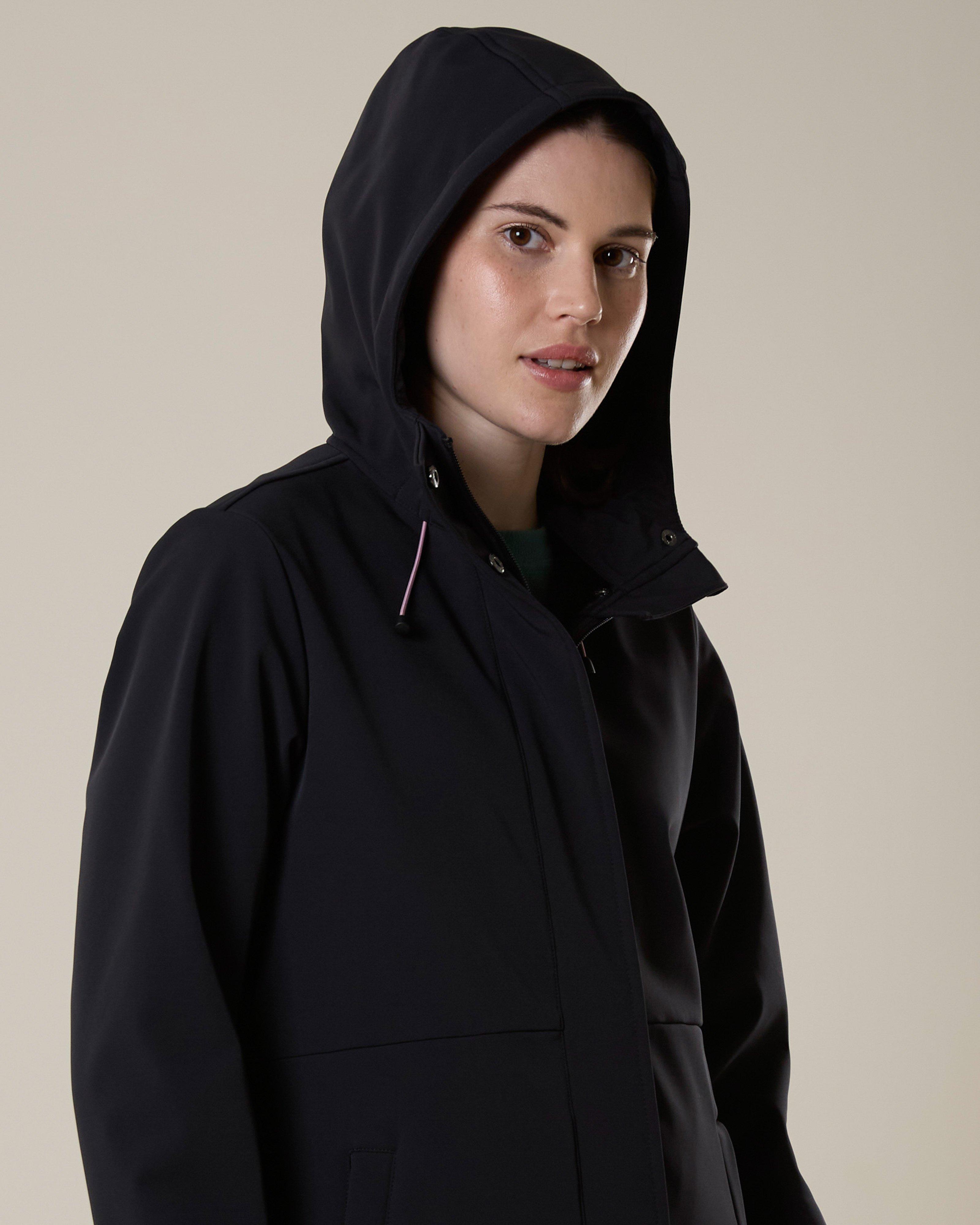 K-Way Women’s Tempest Softshell Coat -  Black