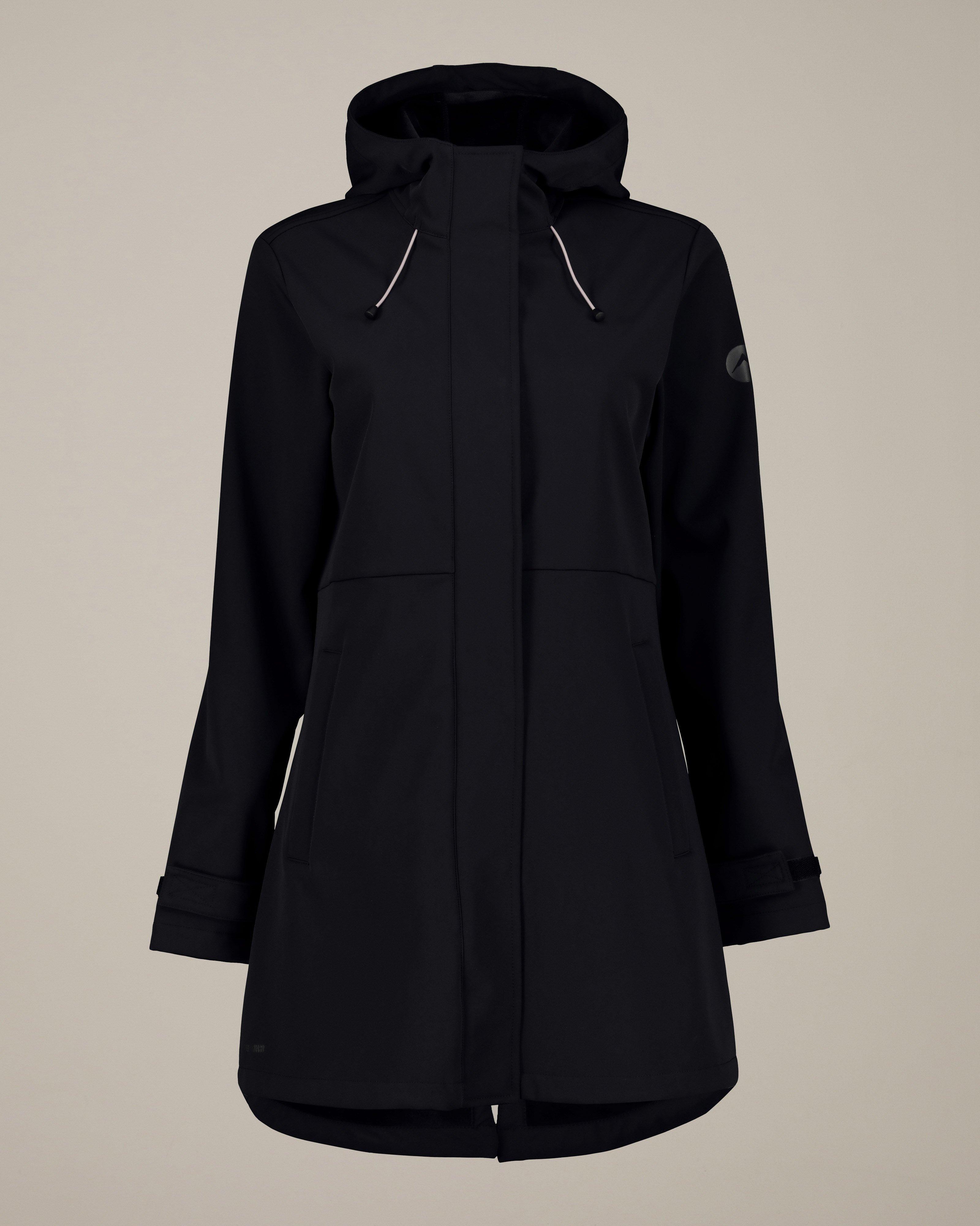 K-Way Women’s Tempest Softshell Coat -  Black