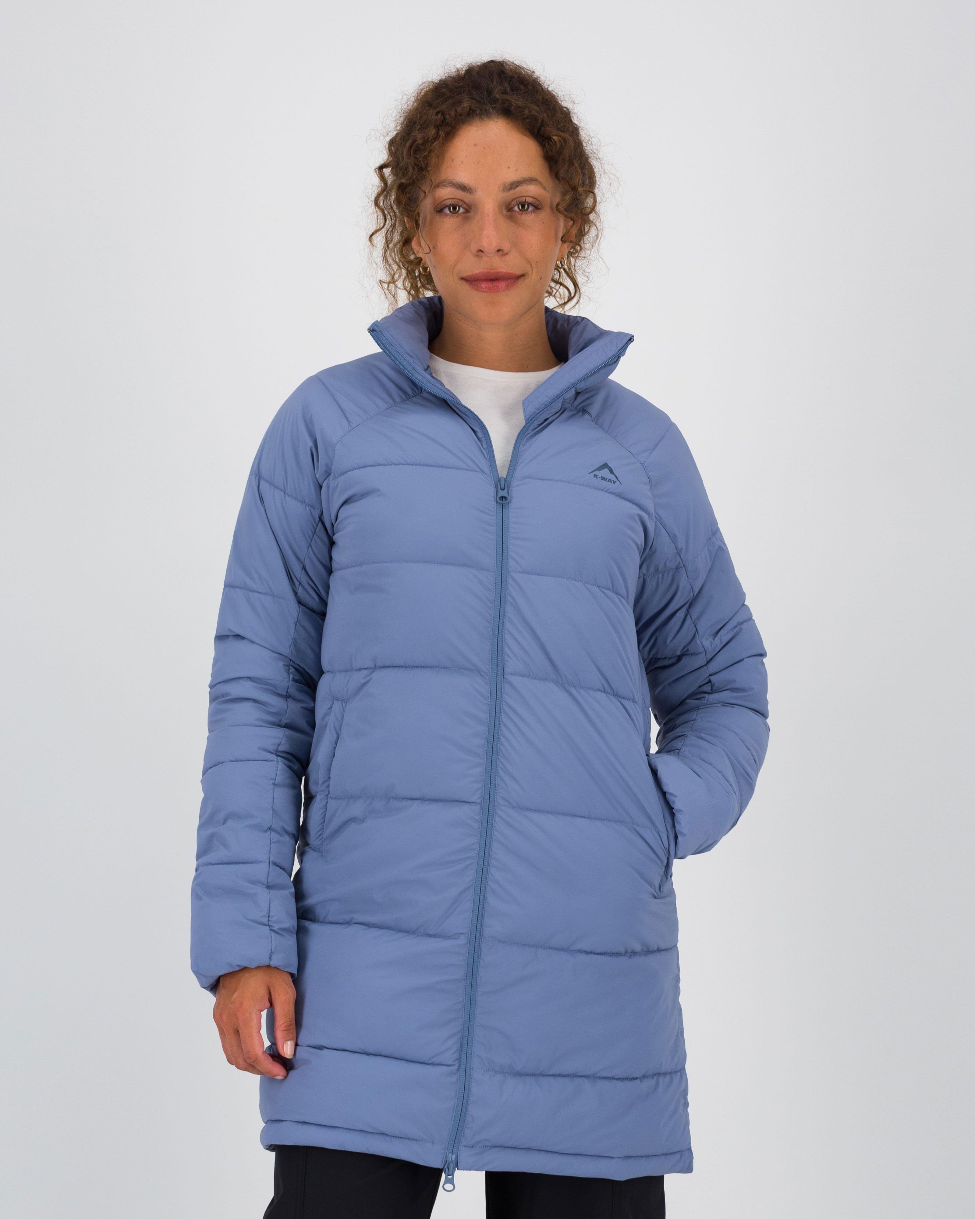 コート K WAY Women Coats K31382W K89 Blue K-WAY: Jacket woman - Blue 1 | K-Way jacket K31382W online