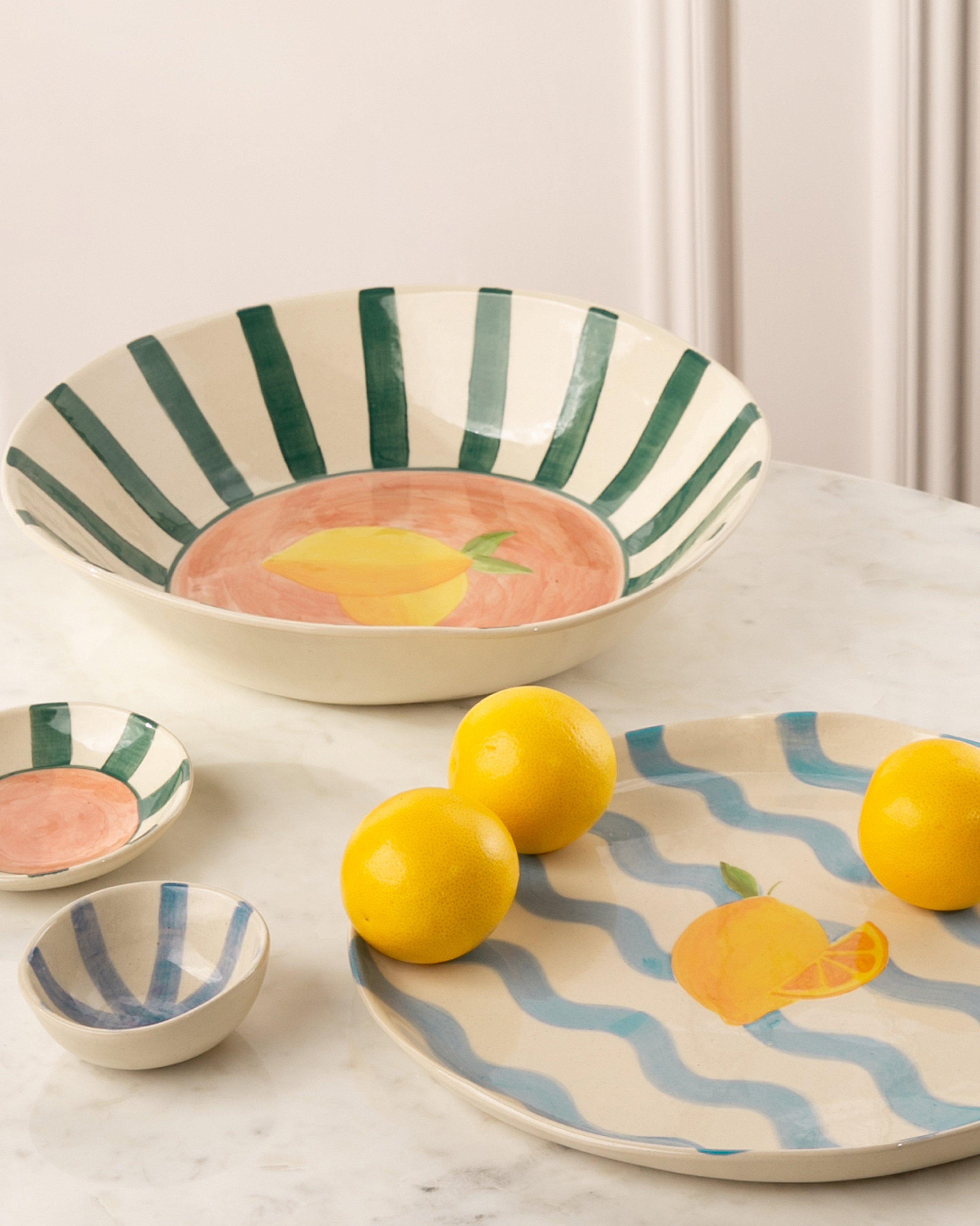 Lemon Acacia Deep Cut Off Bowl -  Assorted