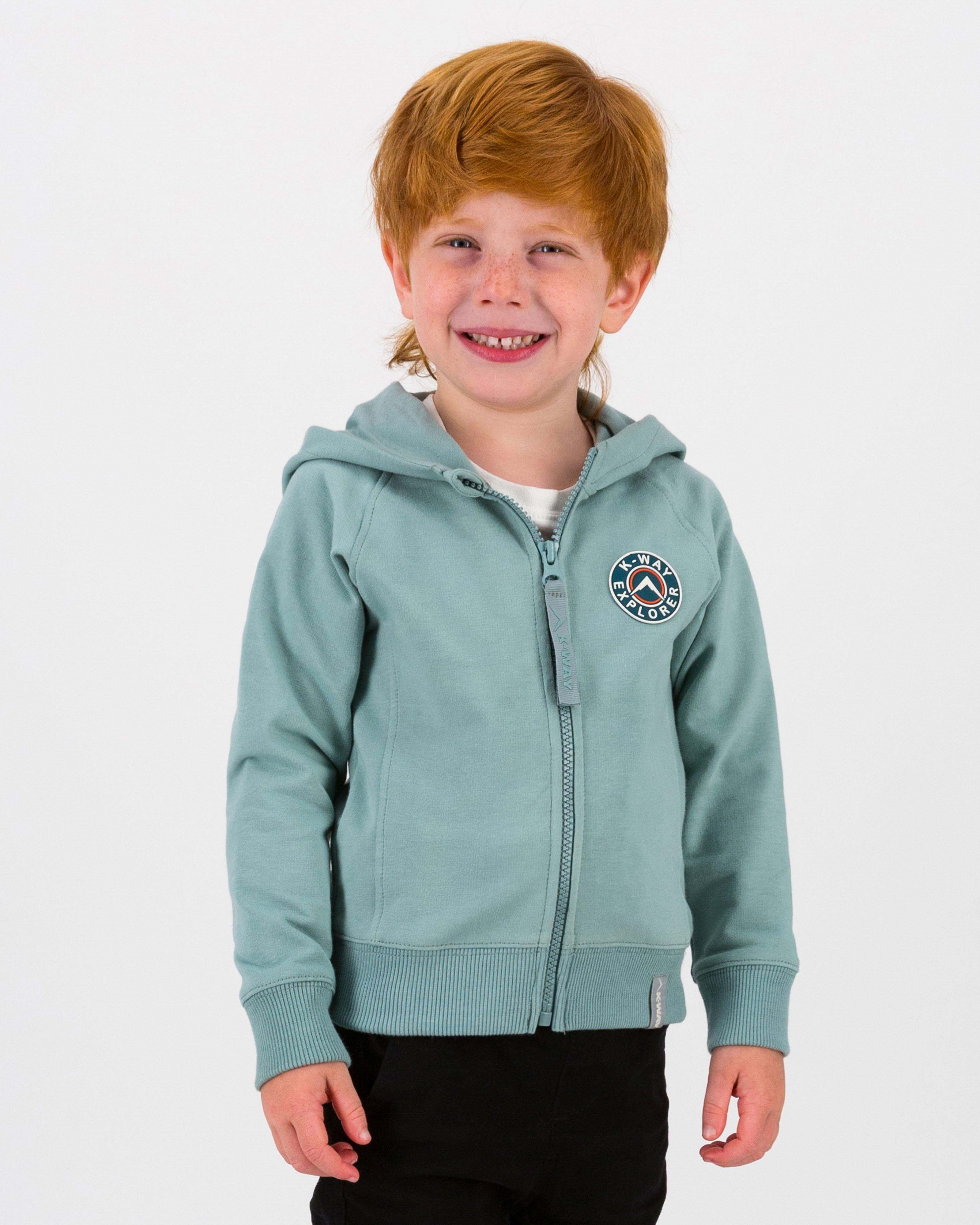 K-Way Kids Odyssey Zip Through Track Top -  Sea Blue