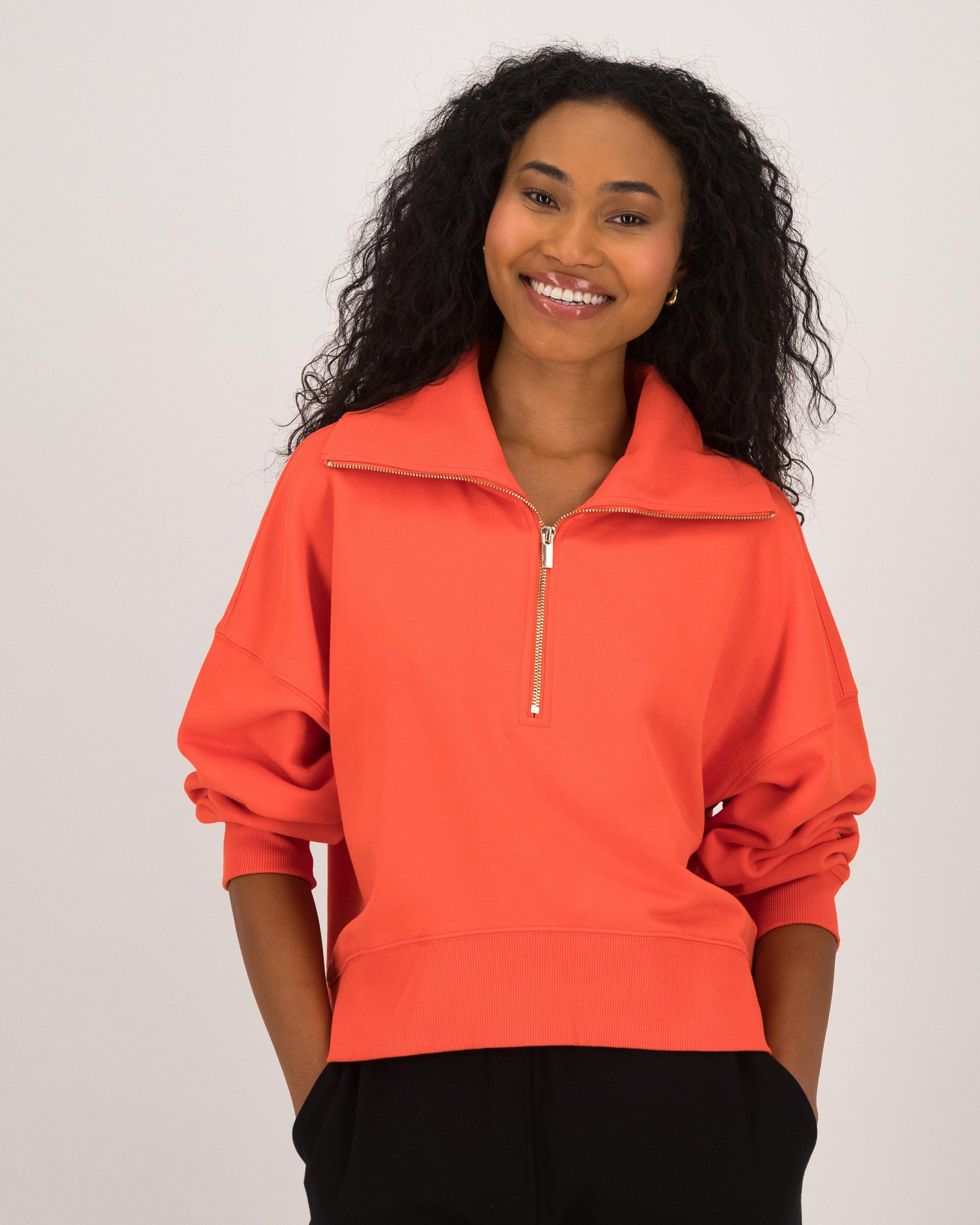 Laurel Polo Sweat Top -  Orange