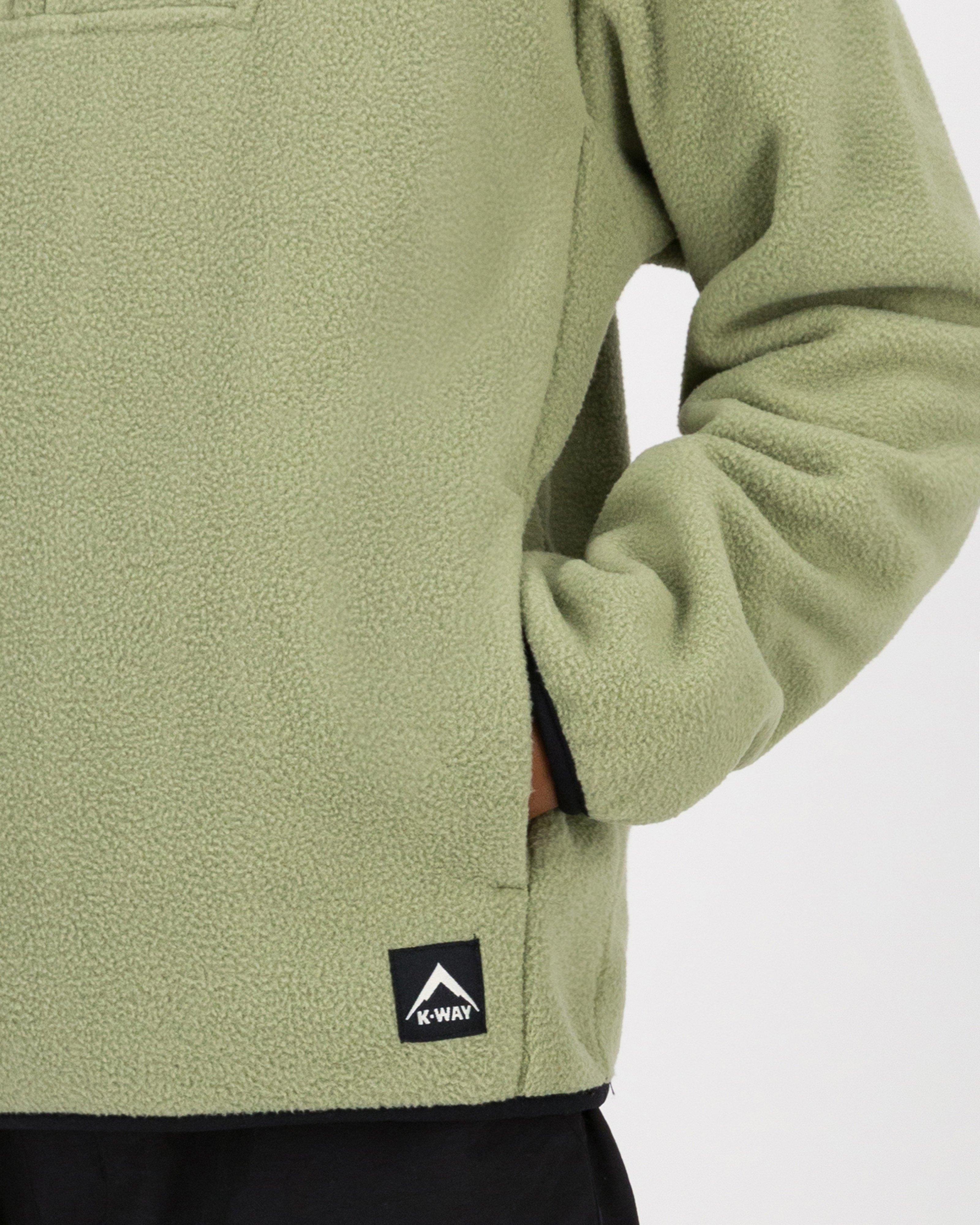 K-Way Youth Leo 1/4 Zip Polar Fleece Top -  Light Green