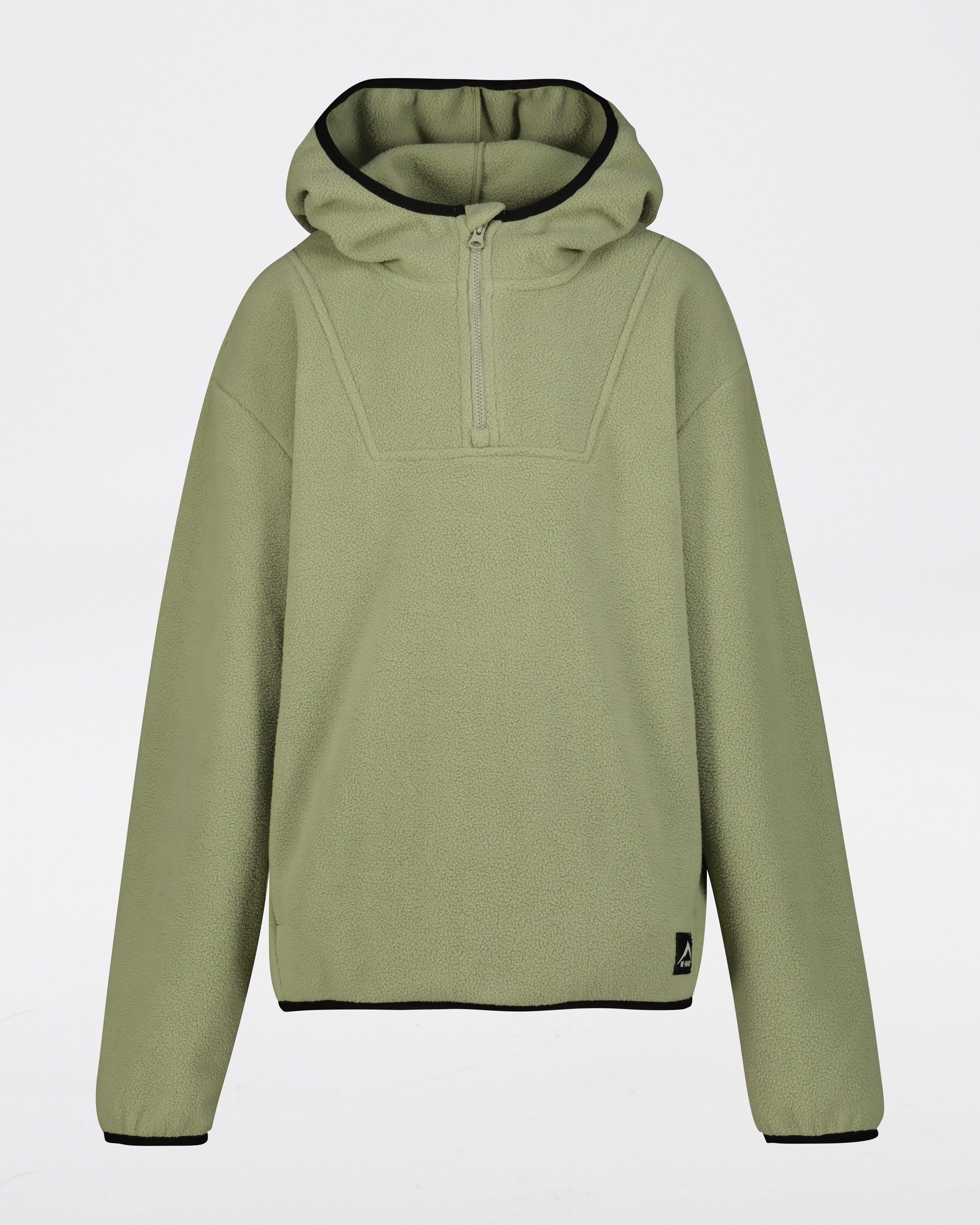 K-Way Youth Leo 1/4 Zip Polar Fleece Top -  Light Green