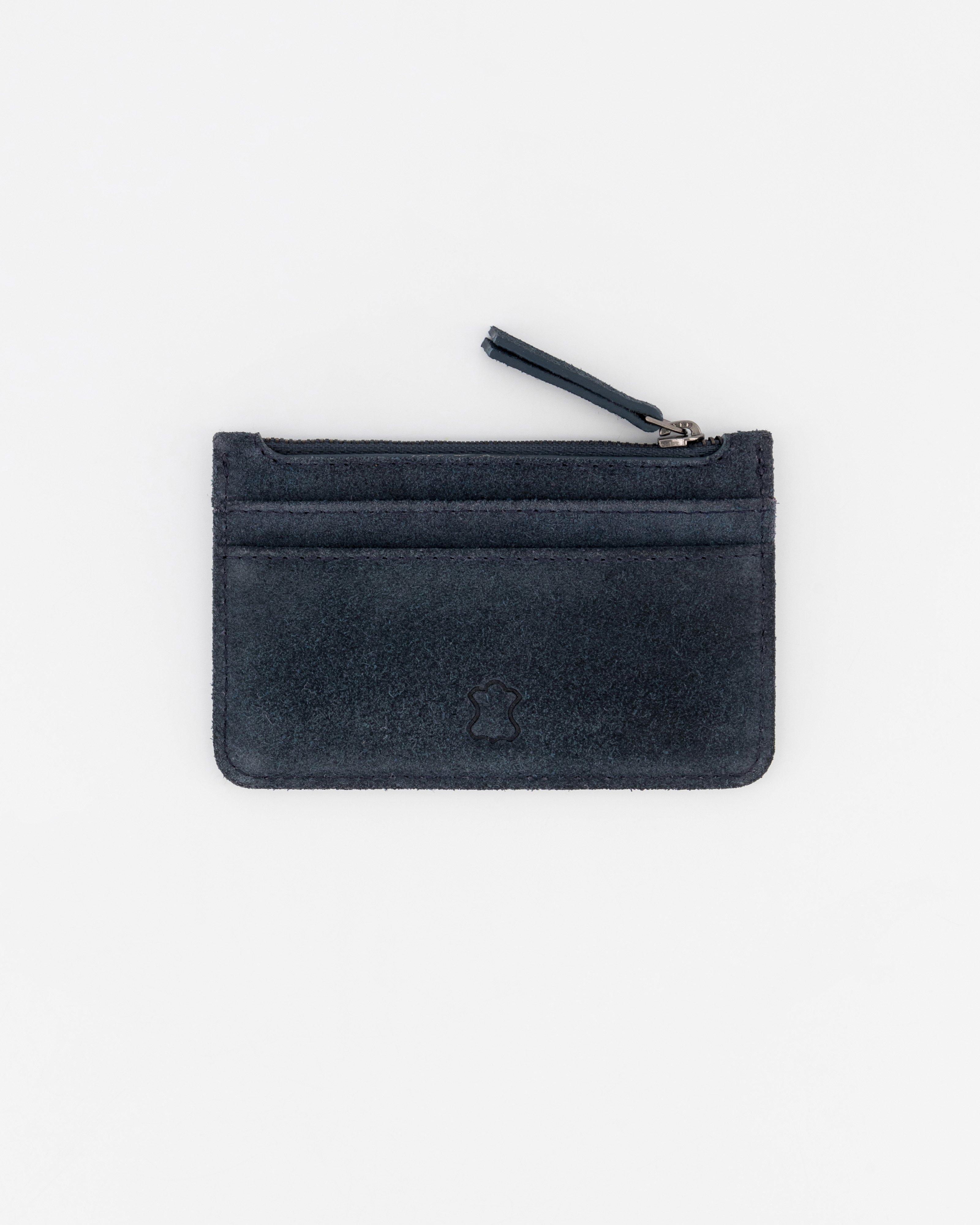 Men's Steve Leather Cardholder -  Navy