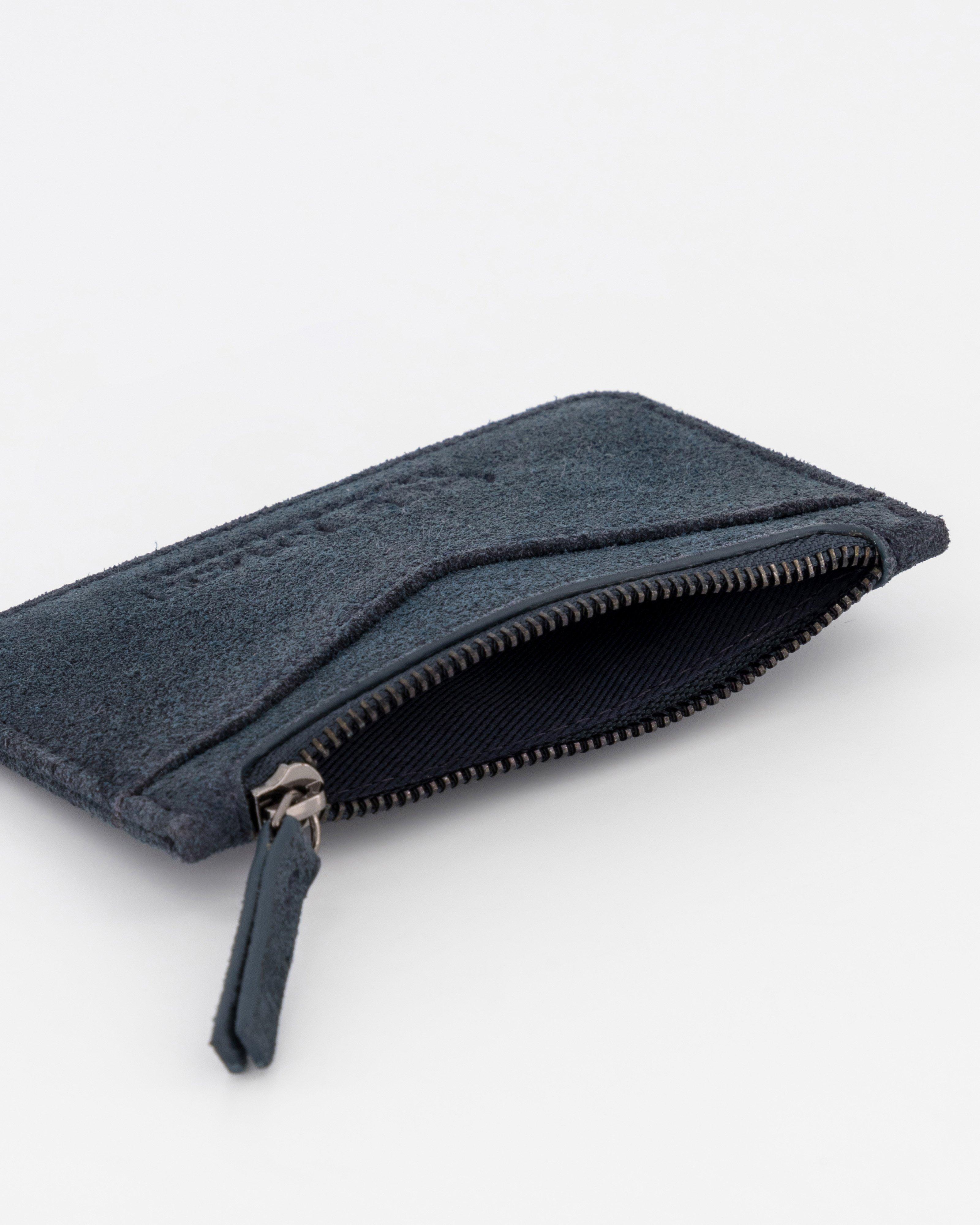 Men's Steve Leather Cardholder -  Navy