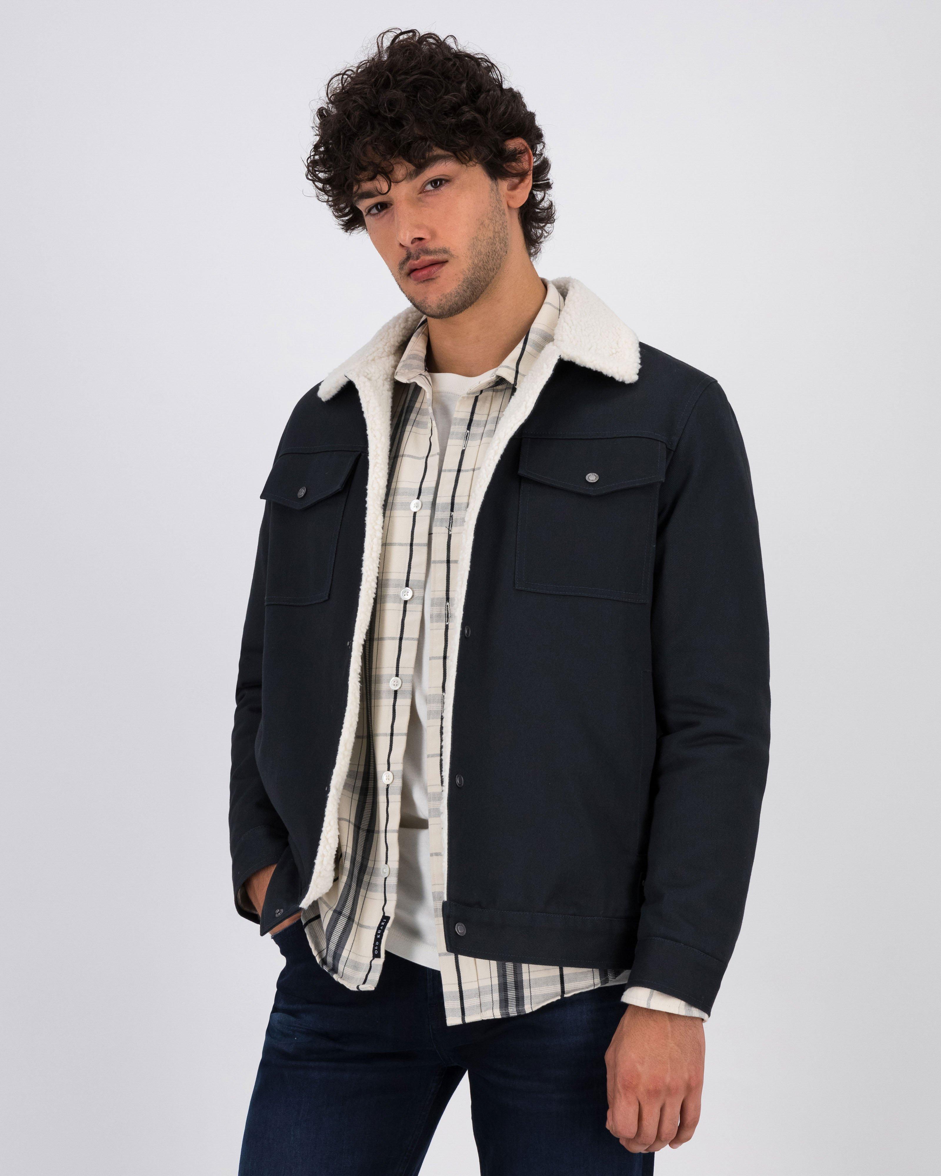 Men's Cyrus Borg Jacket  -  Dark Green