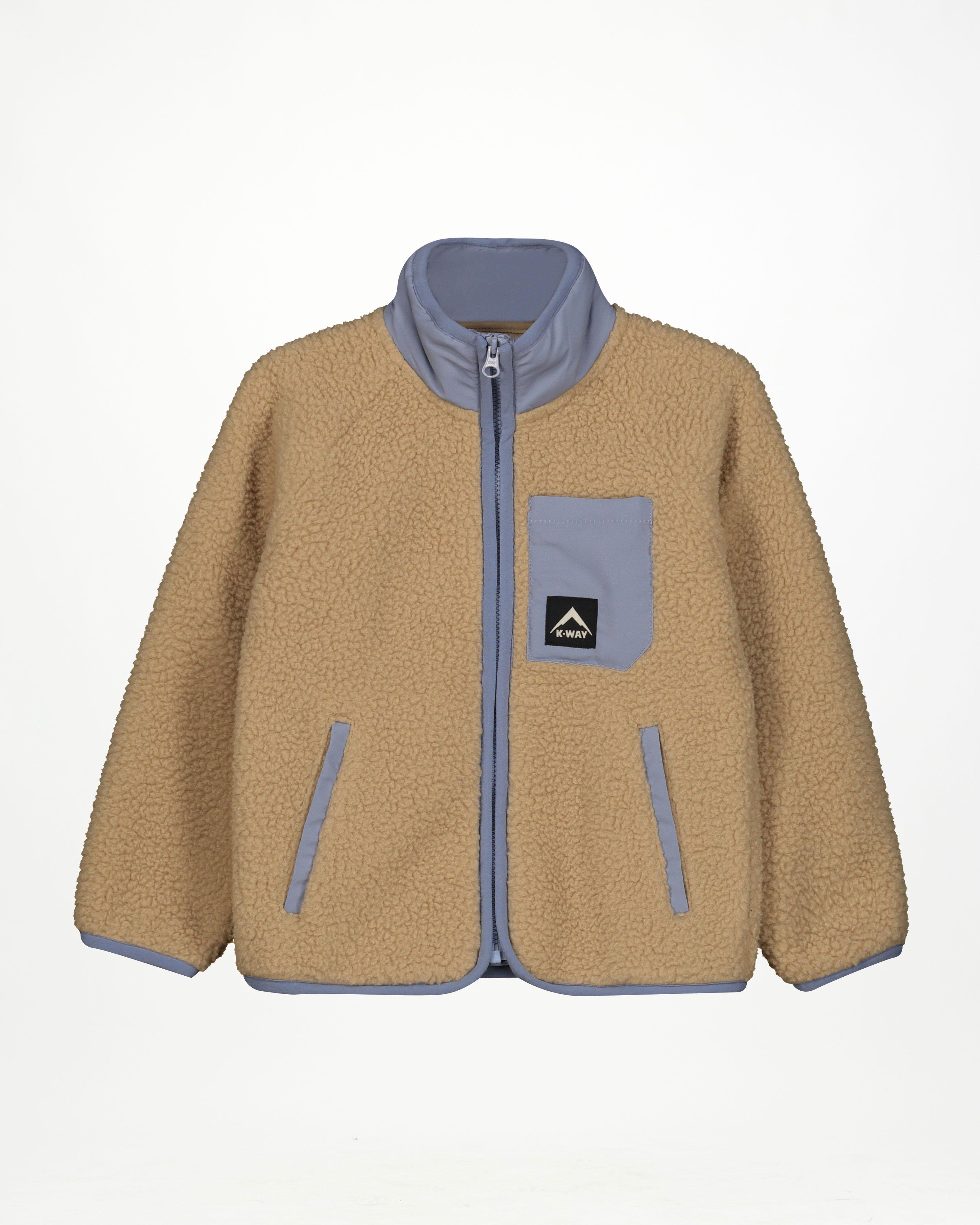 K-Way Kids Explore Borg Full-Zip Track Top -  Stone
