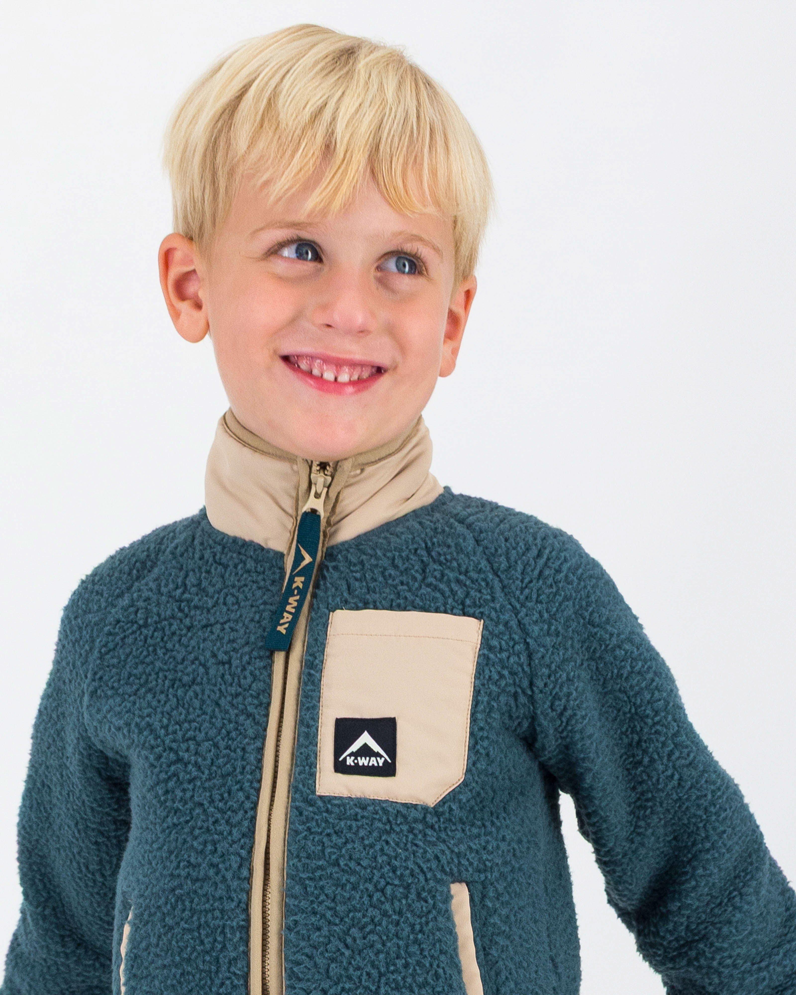 K-Way Kids Explore Borg Full-Zip Track Top -  Jade