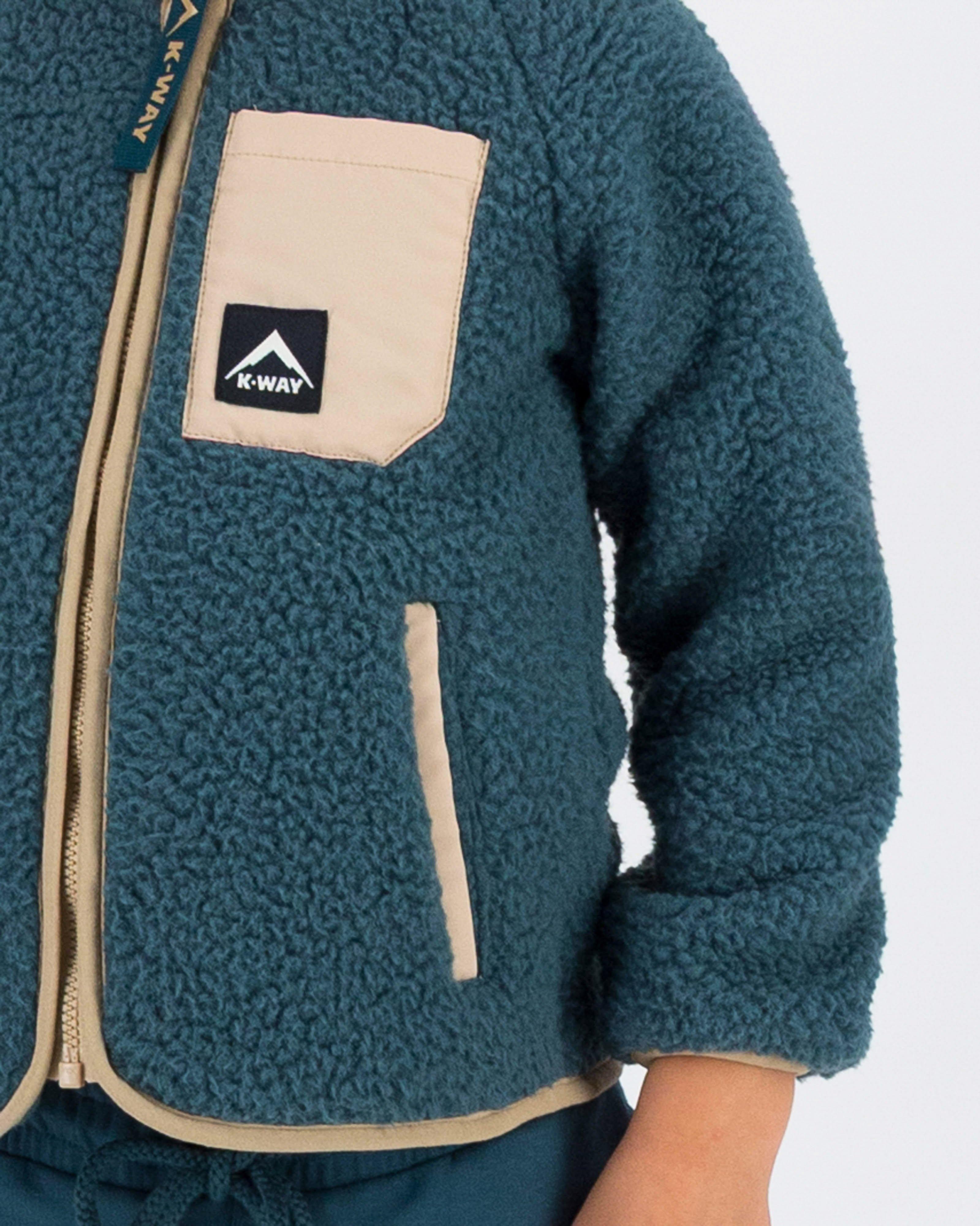K-Way Kids Explore Borg Full-Zip Track Top -  Jade