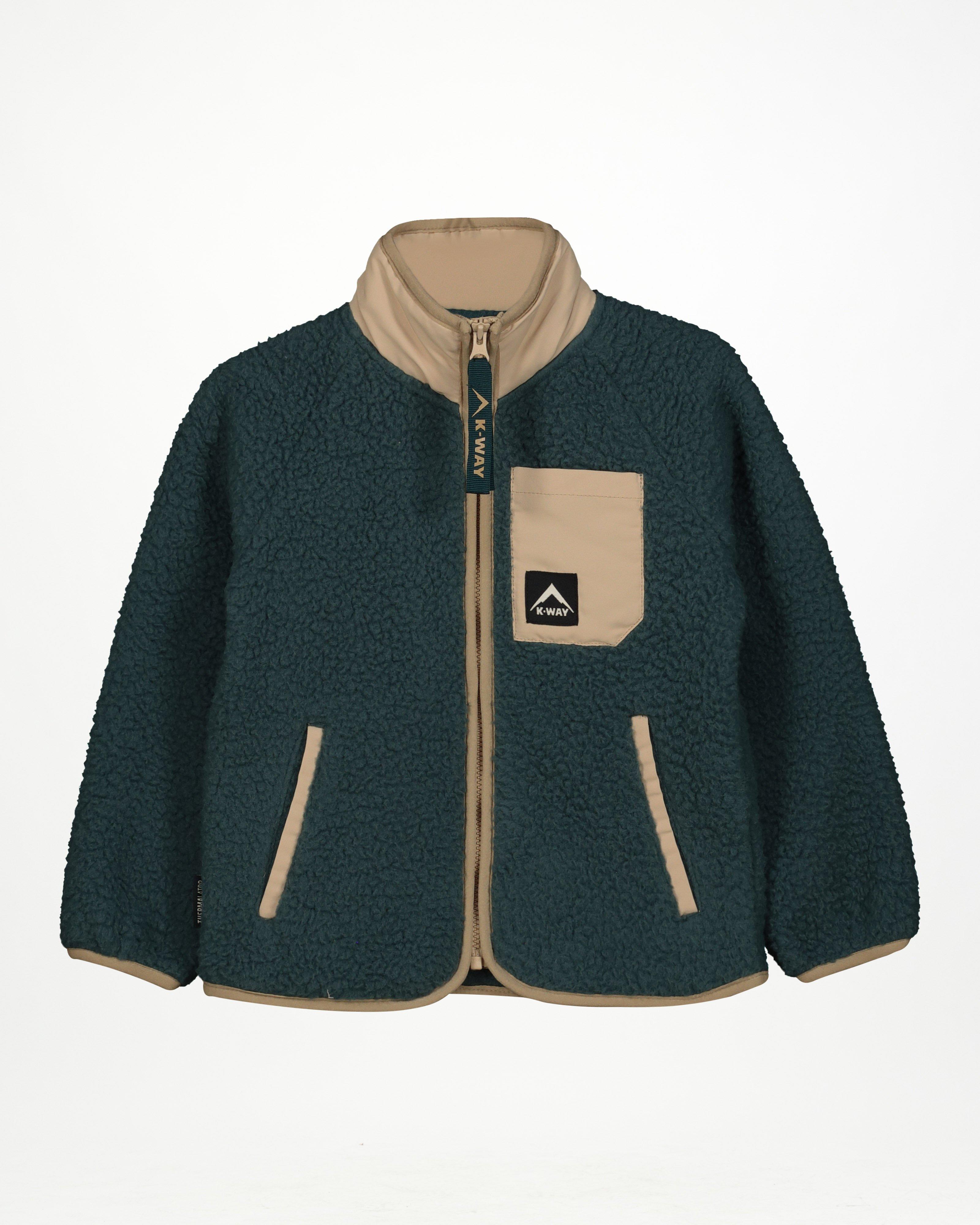 K-Way Kids Explore Borg Full-Zip Track Top -  Jade