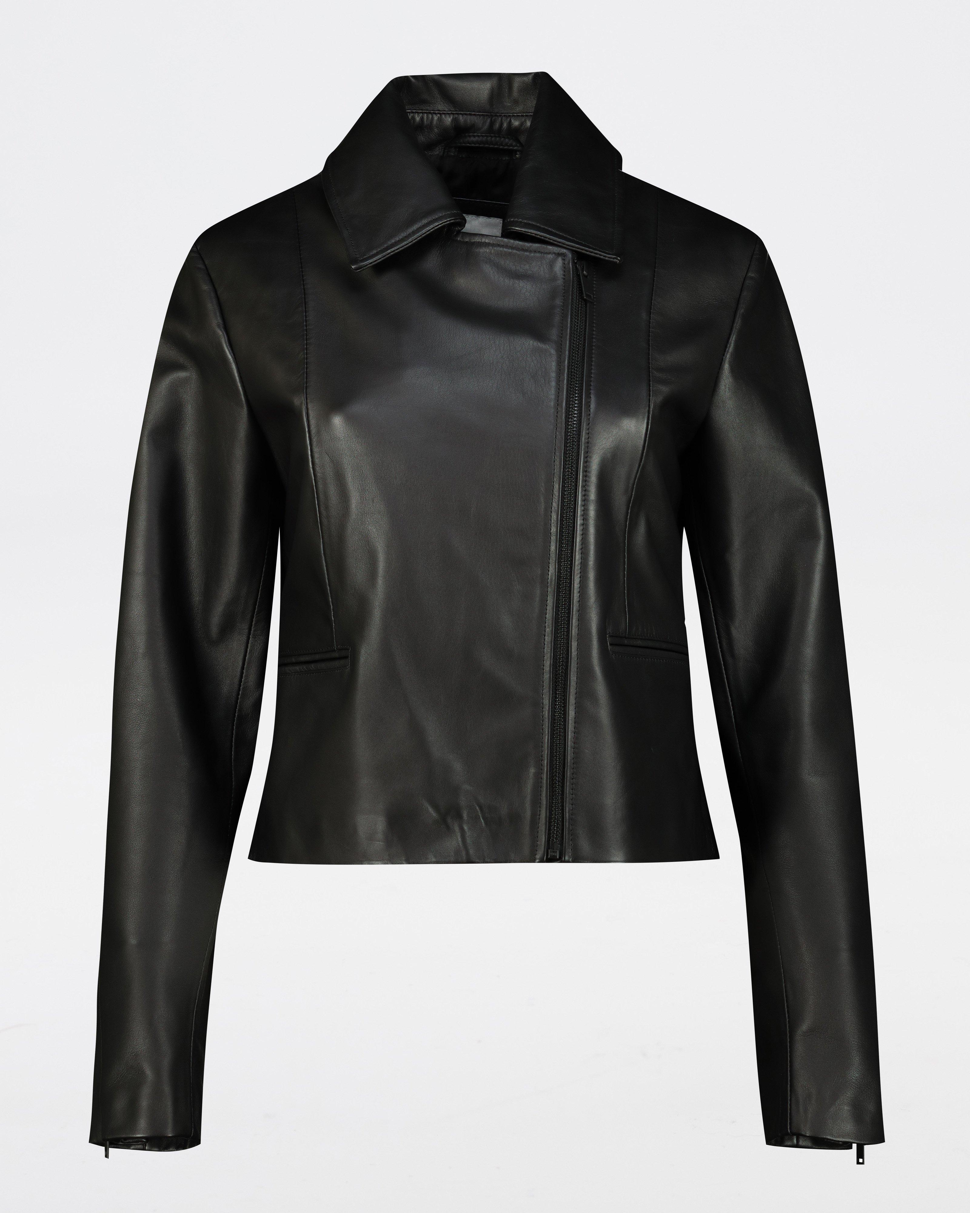 Spencer Leather Jacket -  Black