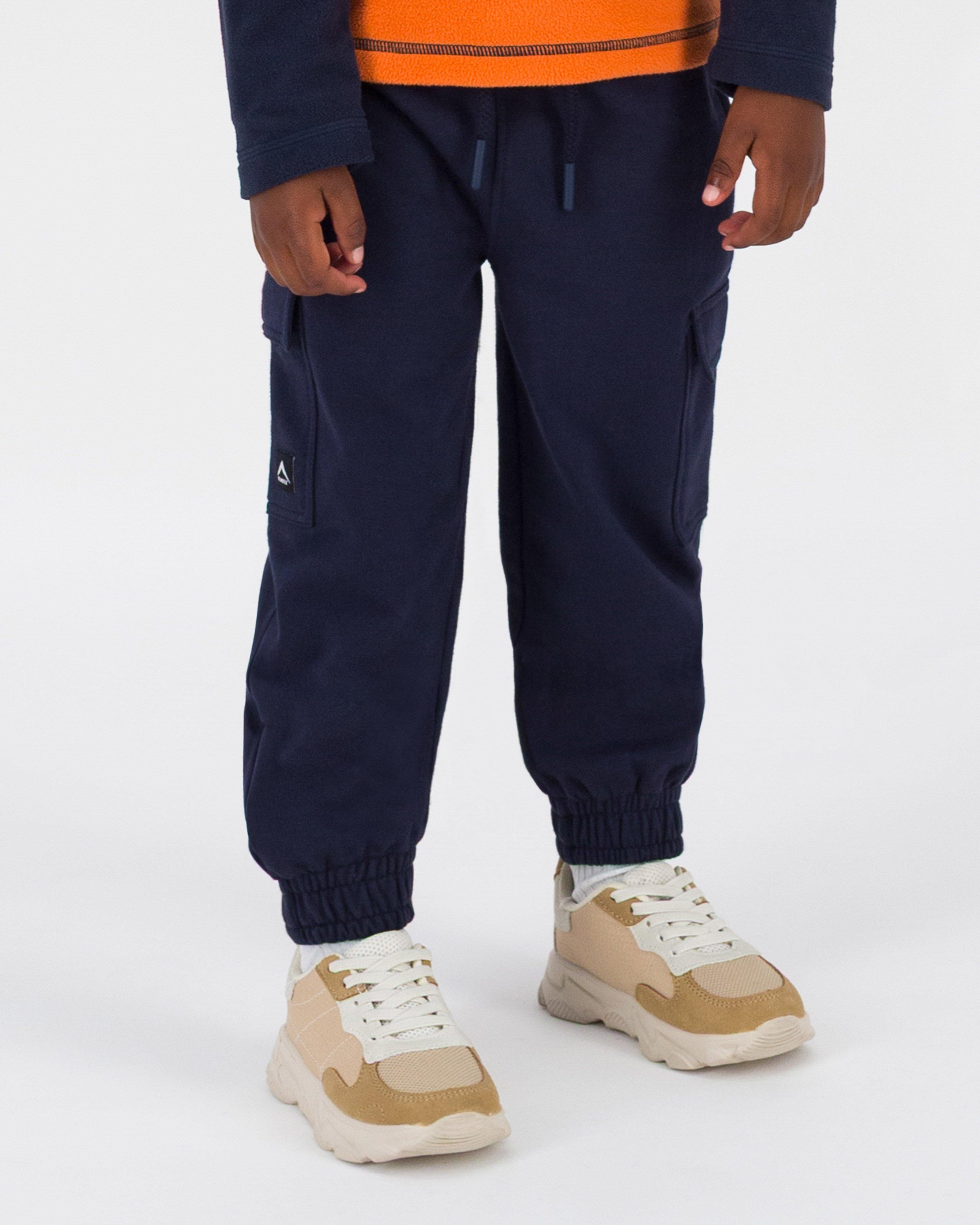 K-Way Kids Rugged Cargo Track Pants  -  Navy