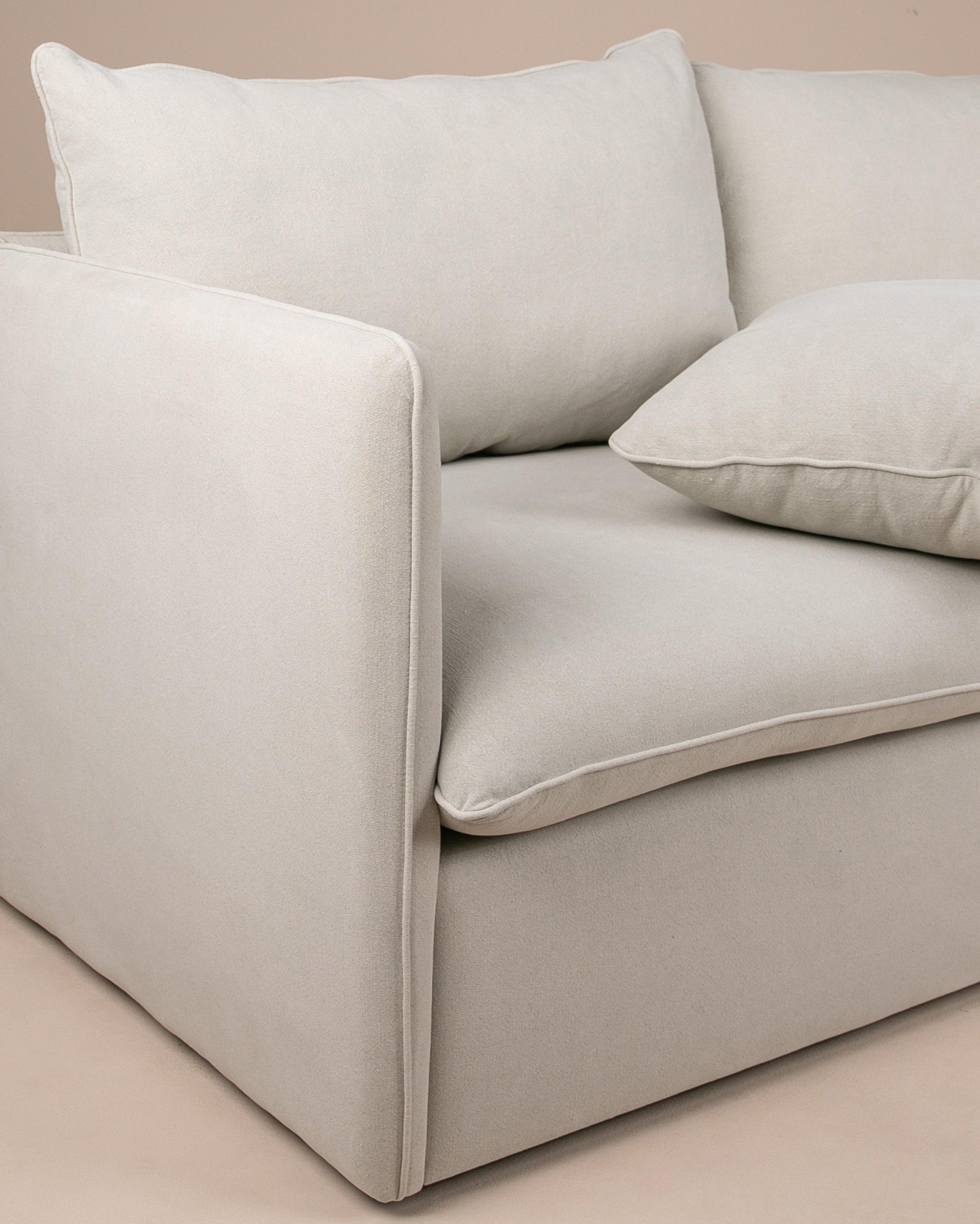 Anina 2 Seater Couch -  Stone