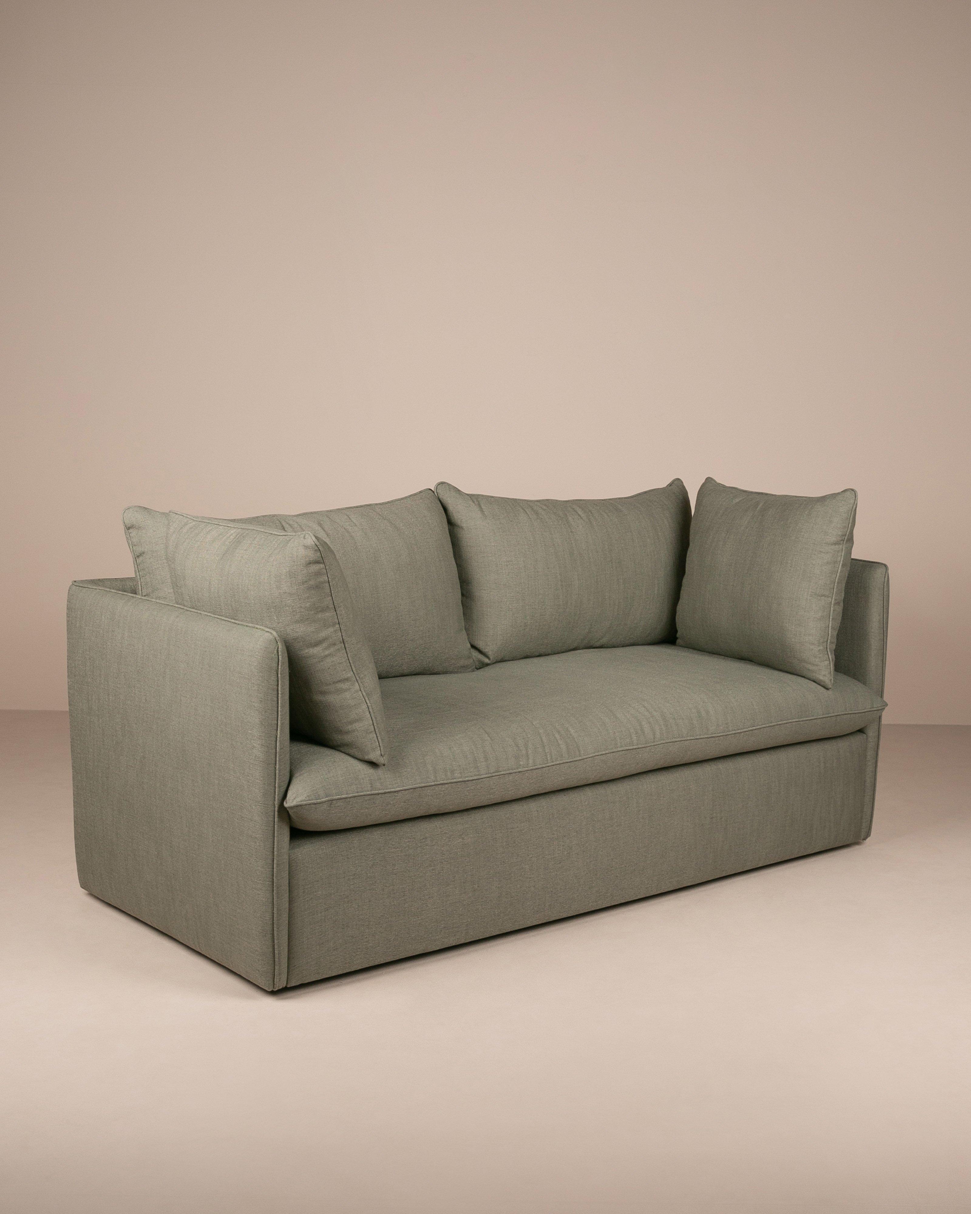 Anina 2 Seater Couch -  Green