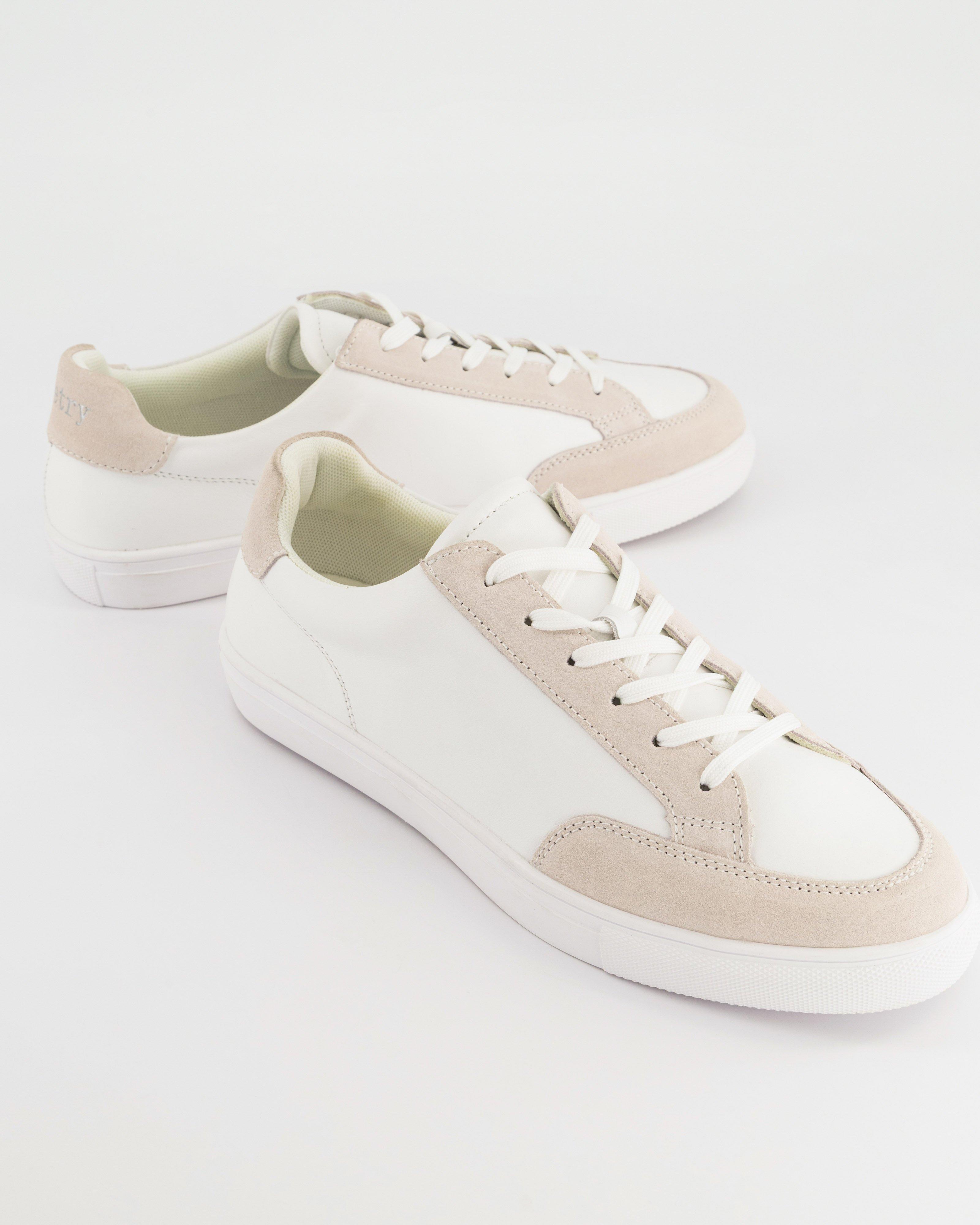 Shawna Leather Sneakers -  White