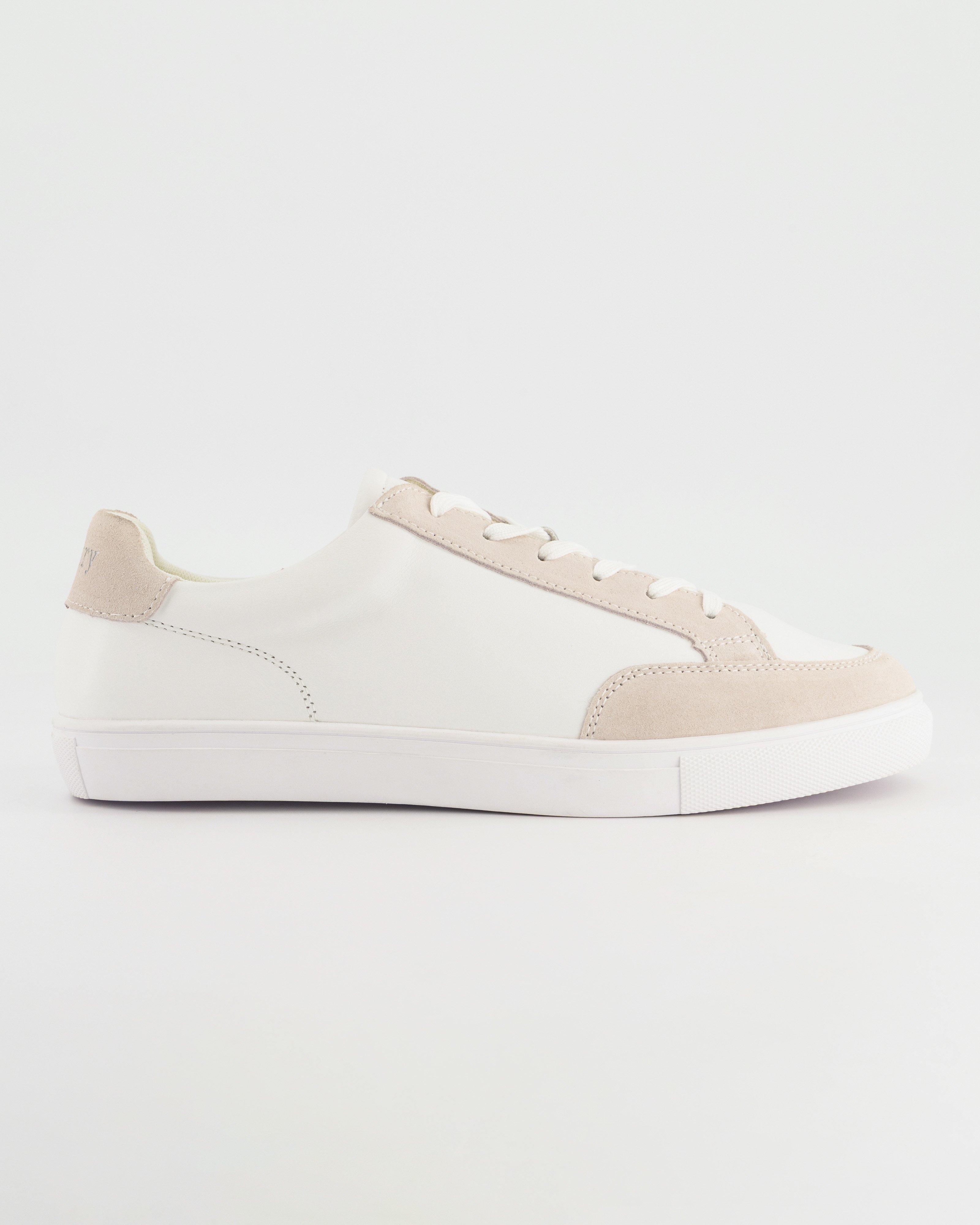 Shawna Leather Sneakers -  White