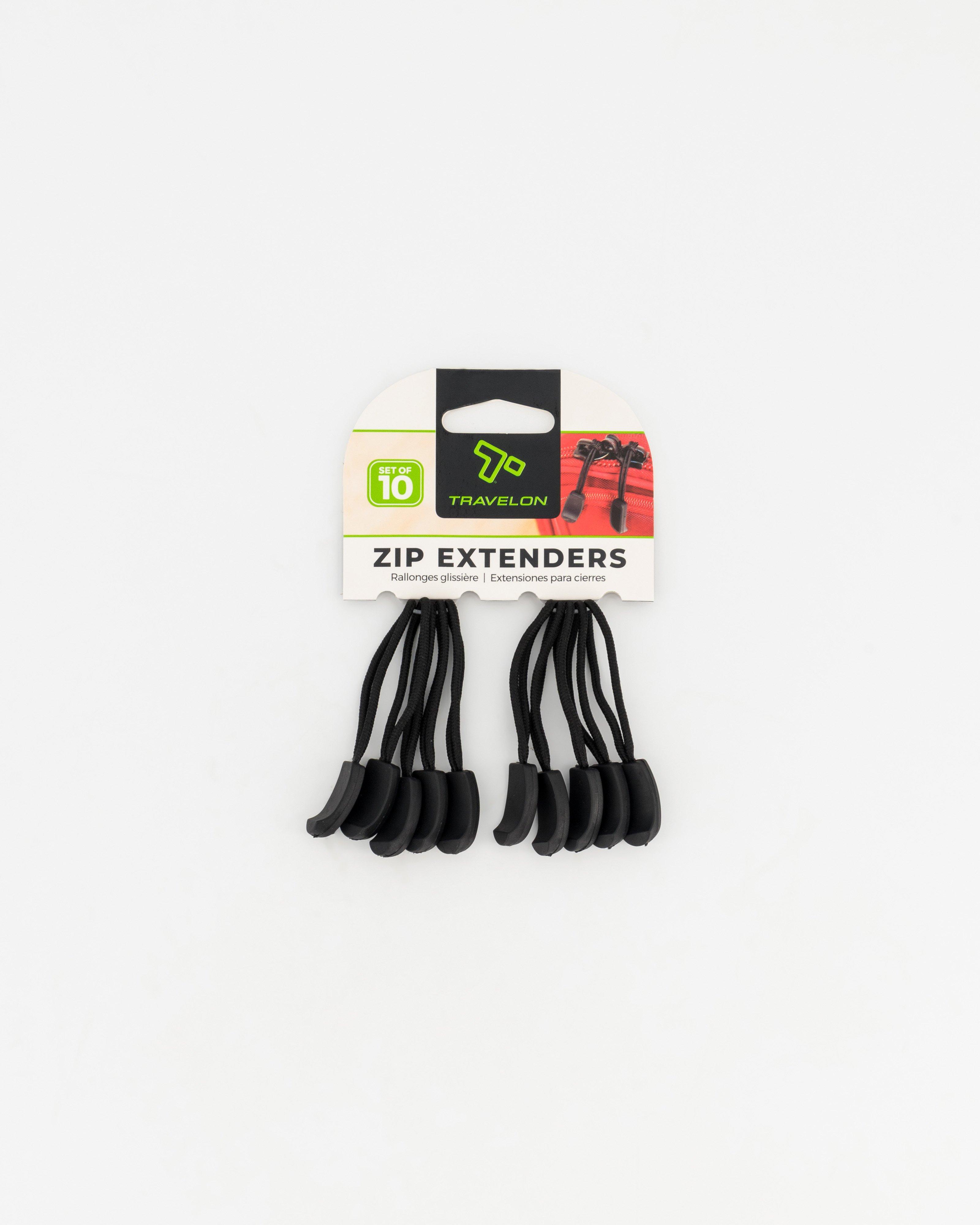 Travelon Zip Extensions - 10 Pack -  Black