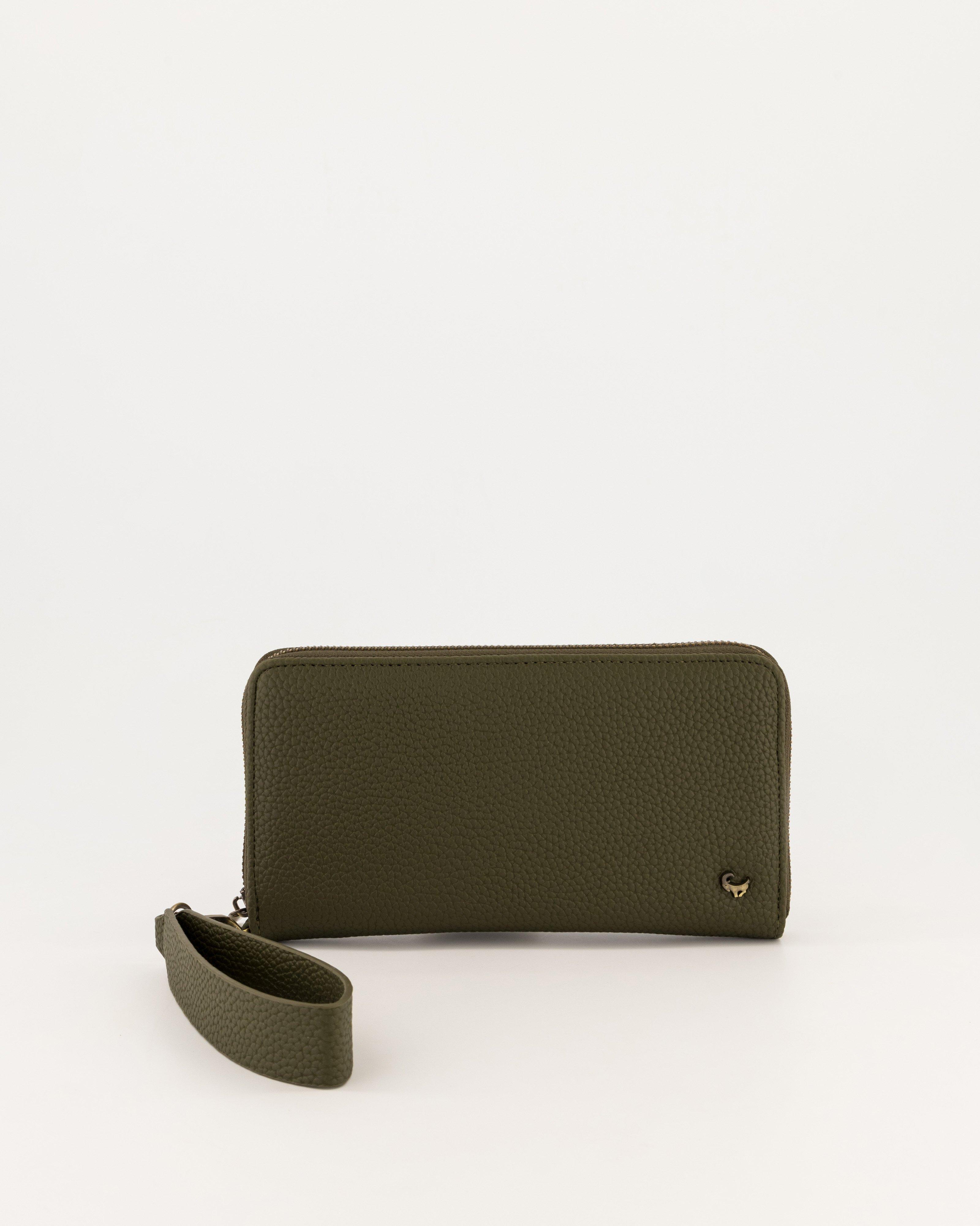 Women's Janna Wristlet Wallet -  Olive