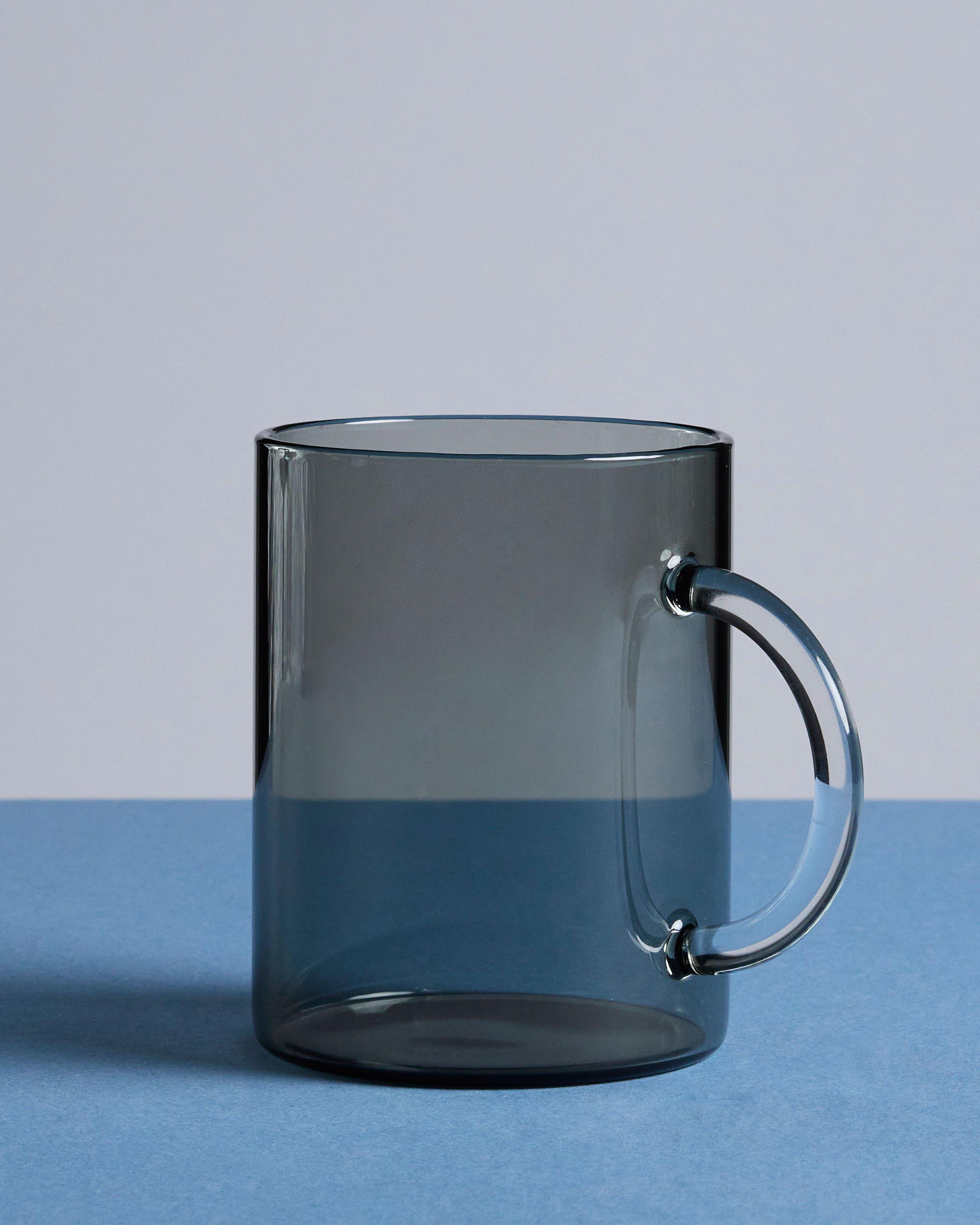 Monochrome Glass Mug -  Grey
