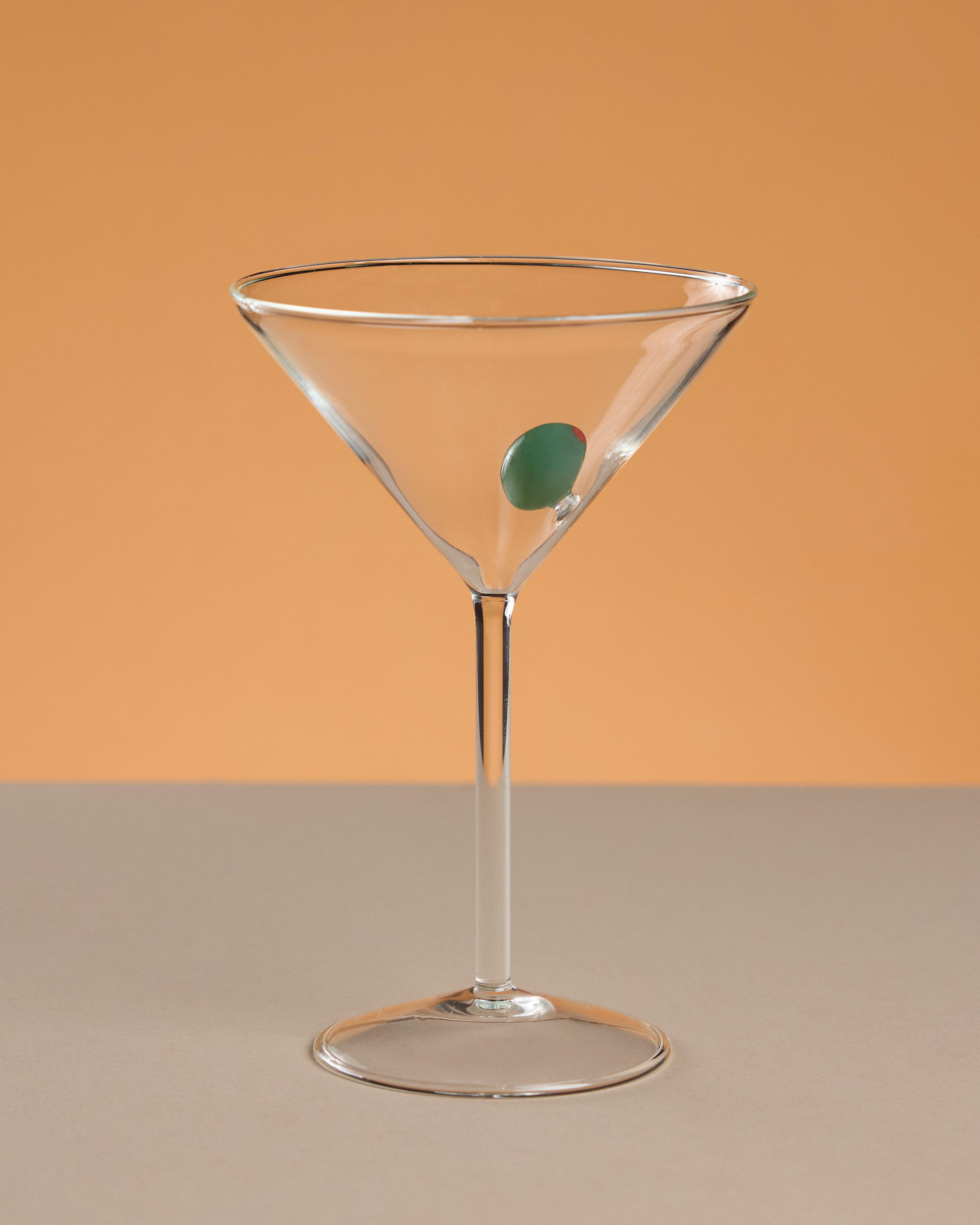 Olive Martini Glass -  No Colour