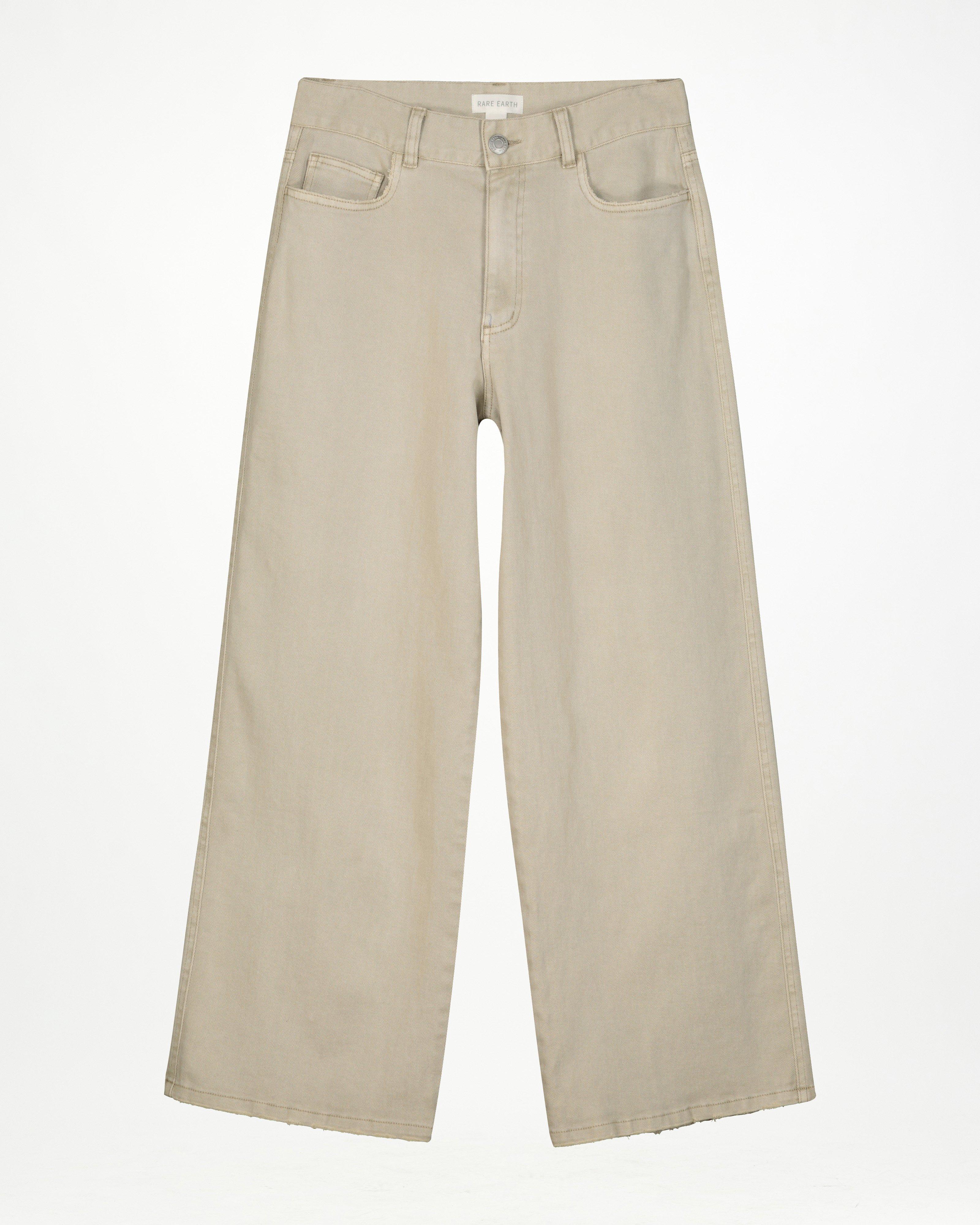 Rare Earth Women’s Lisa Straight Leg Denim Jeans -  Stone