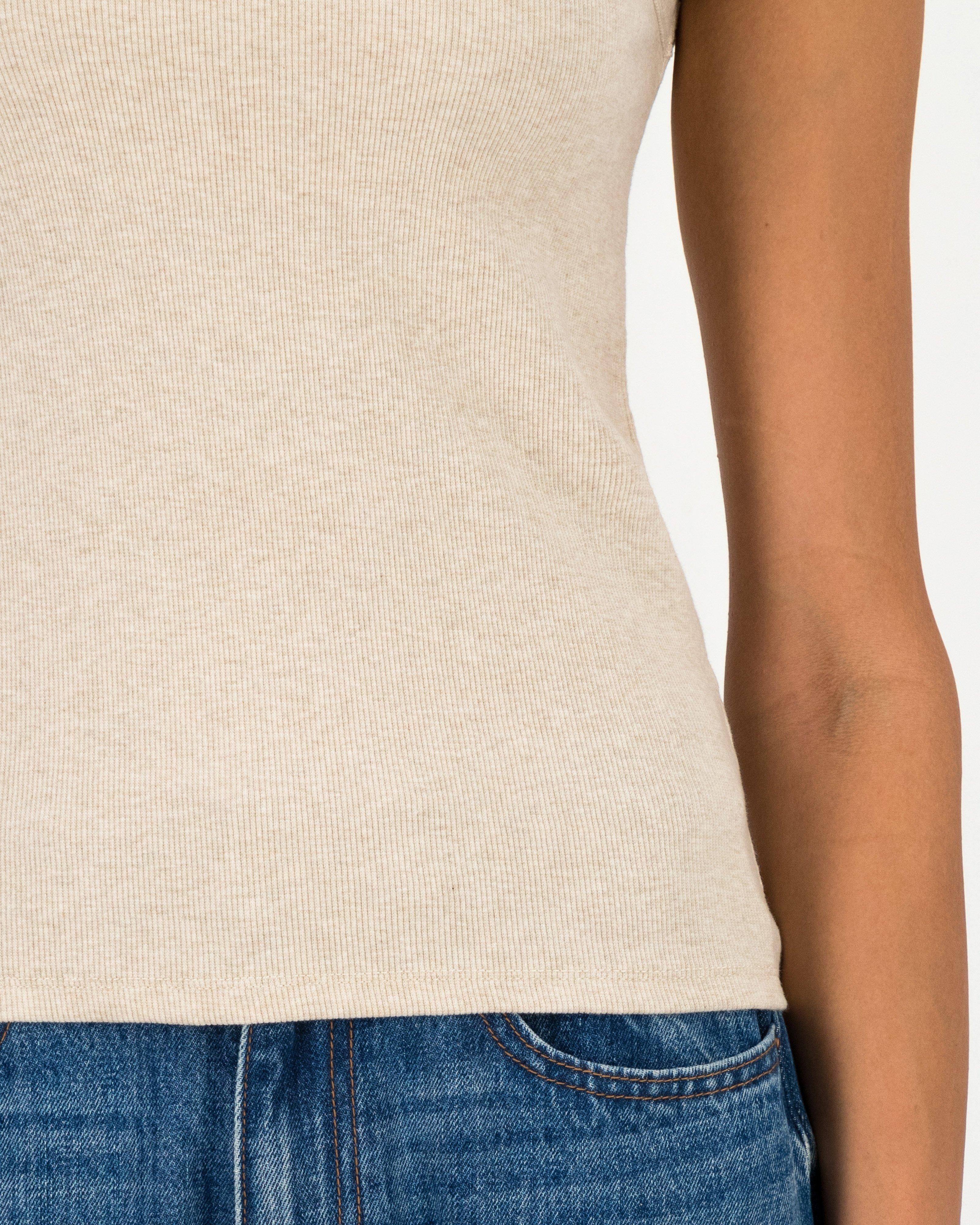 Ariella Melange Tank -  Oatmeal