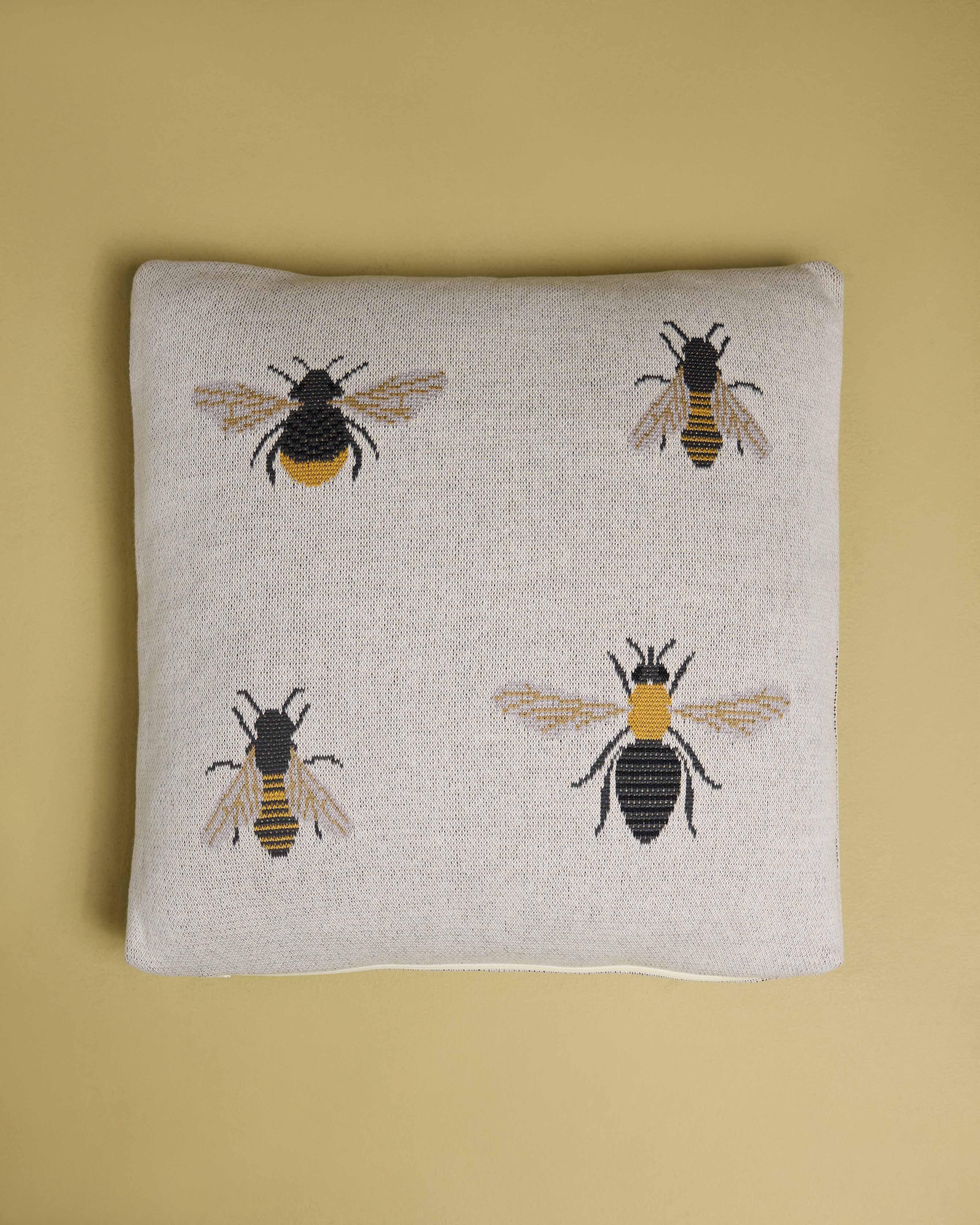 Honey Bee Kids Cushion -  Milk