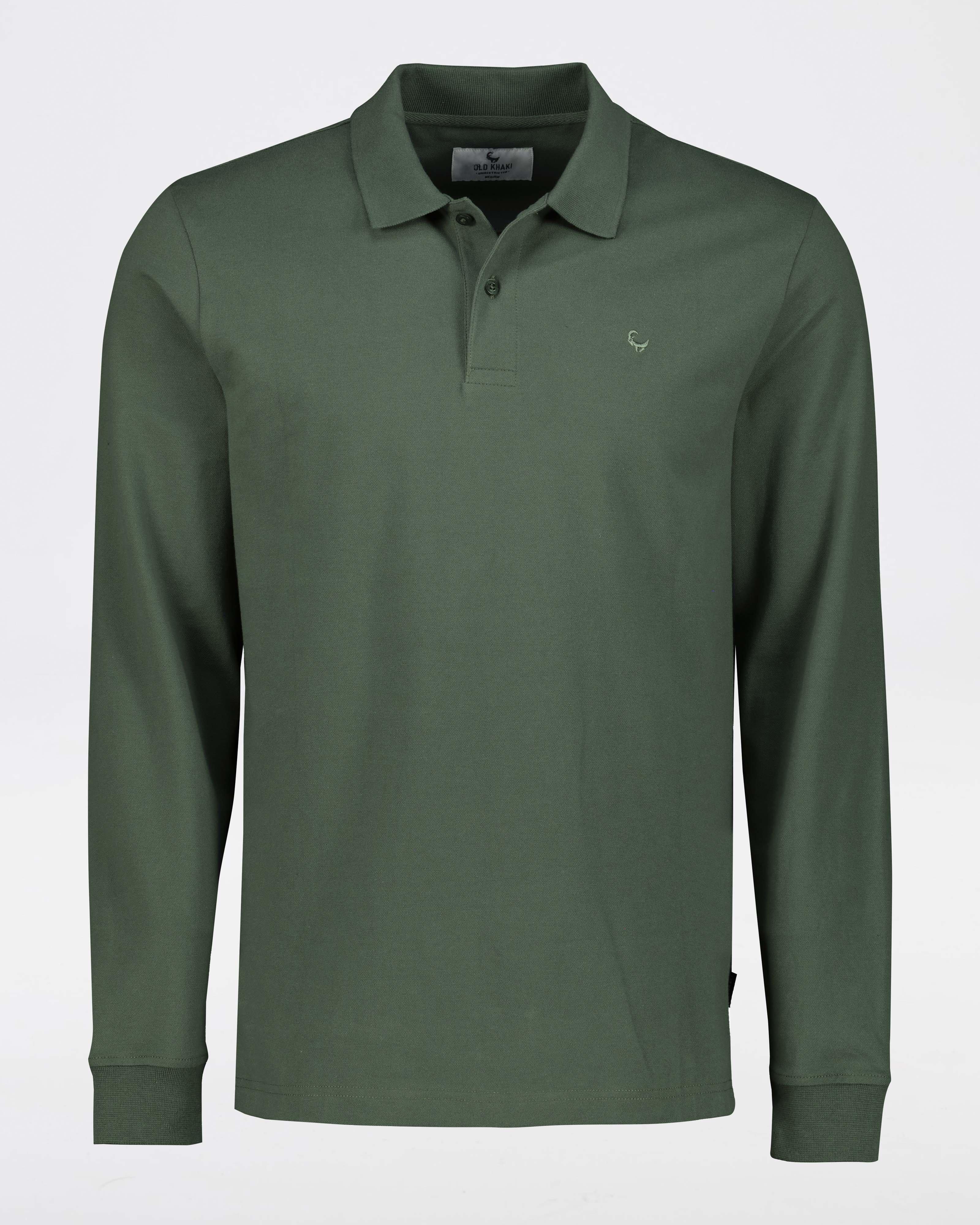 Men’s Jaxon Long Sleeve Golfer  -  Sage