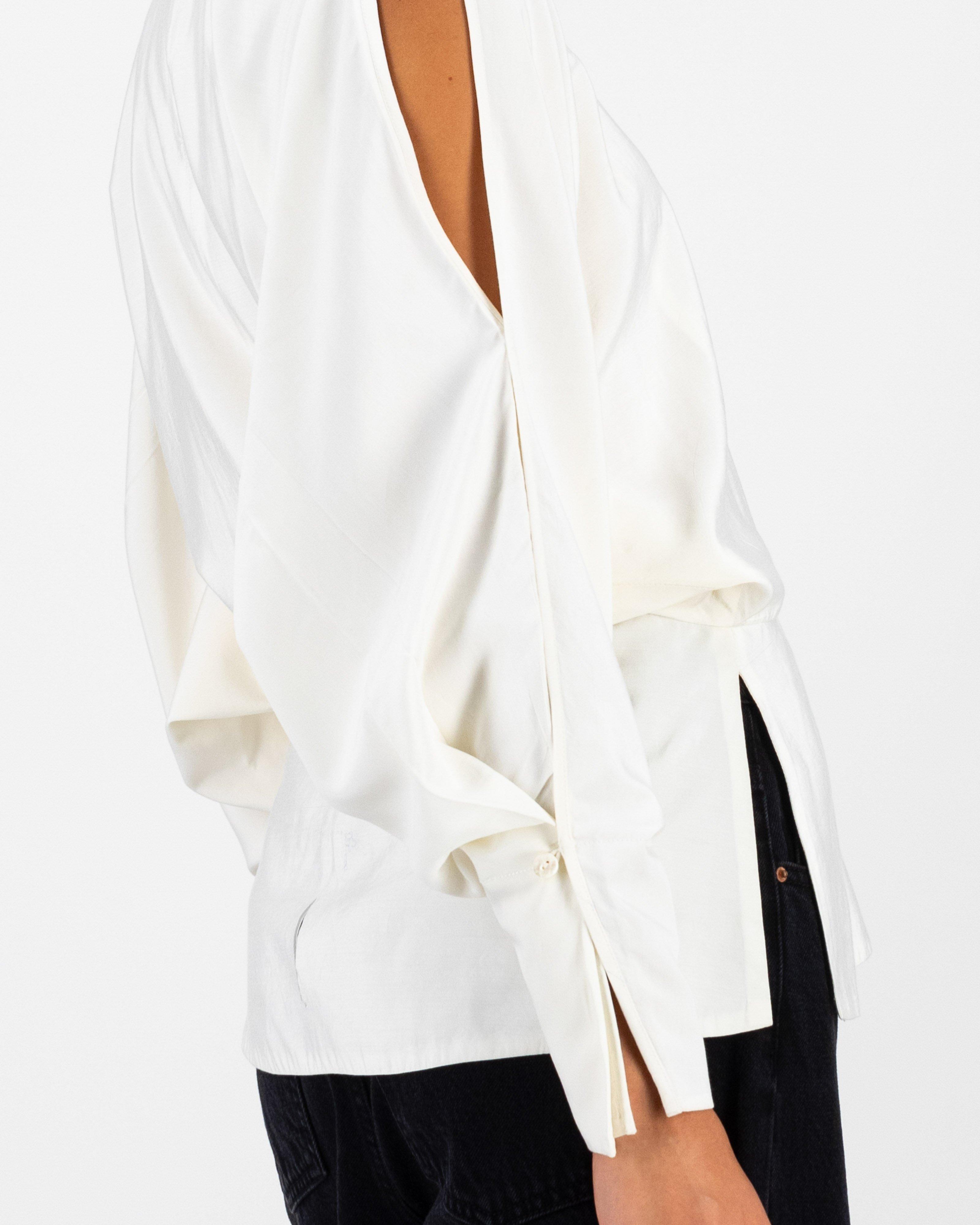 Dixie Open Sleeve Woven Blouse -  Milk