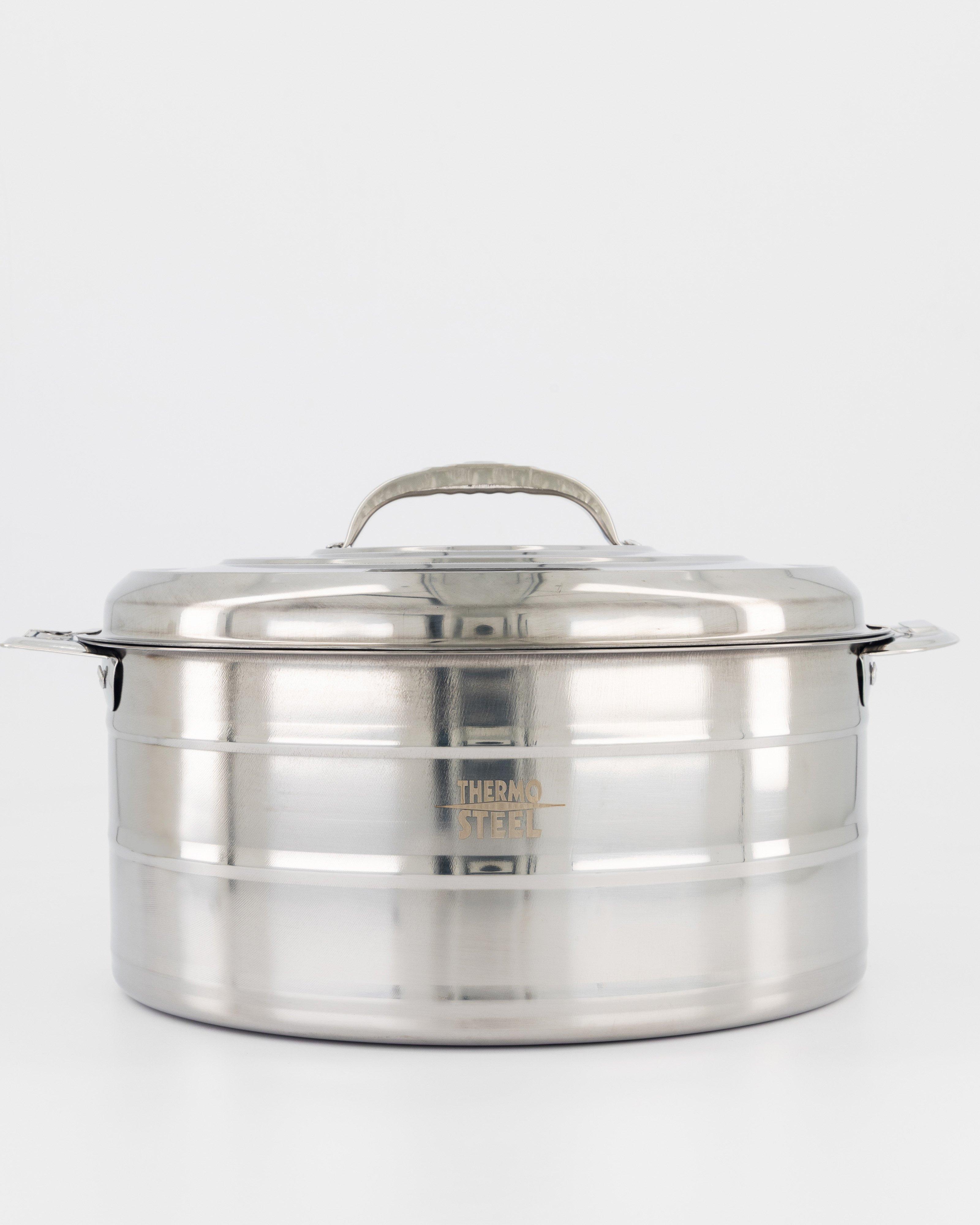 Thermosteel Stainless Steel Double Walled Hotpot -  Silver