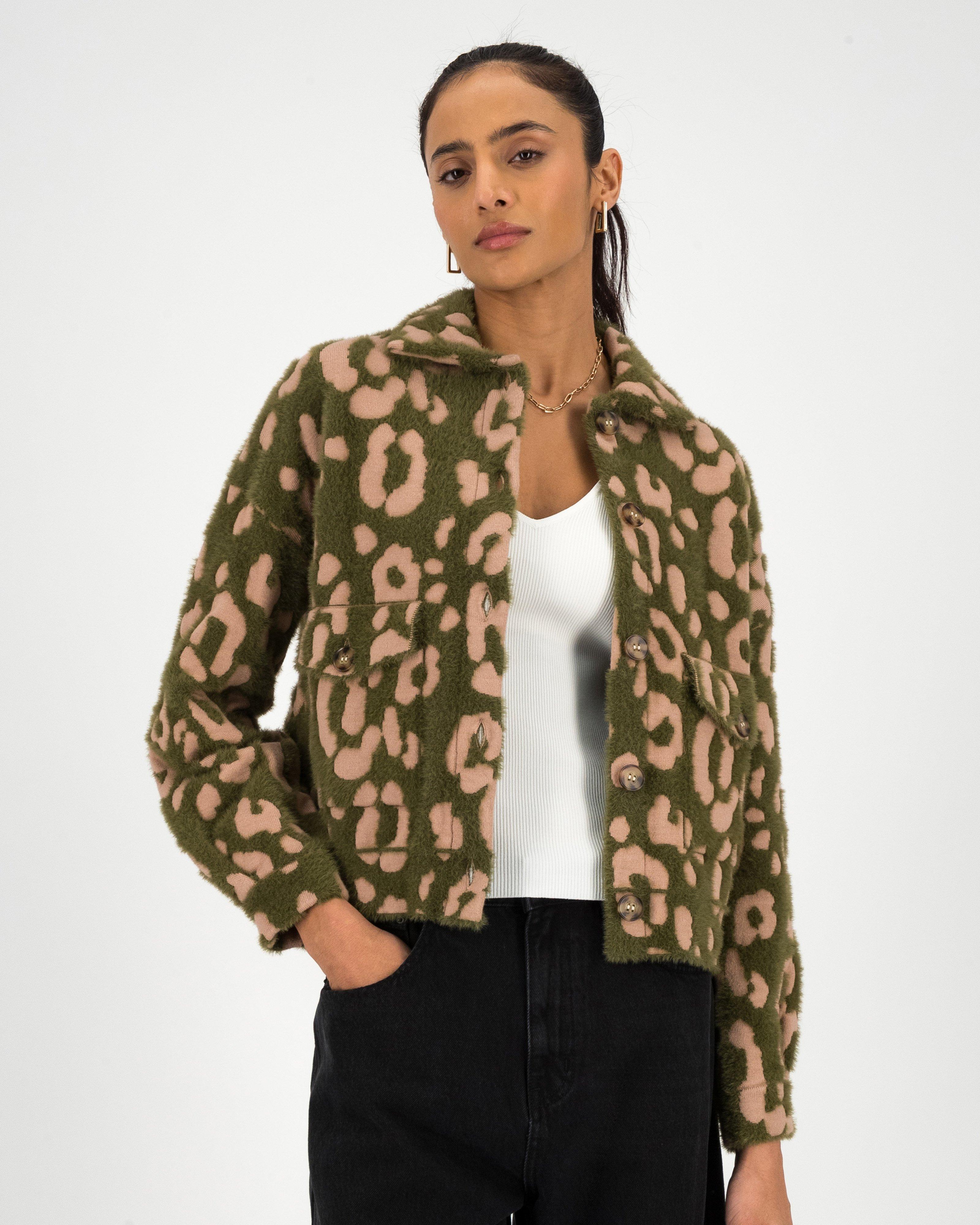 Venetia Knitwear Jacket -  Green