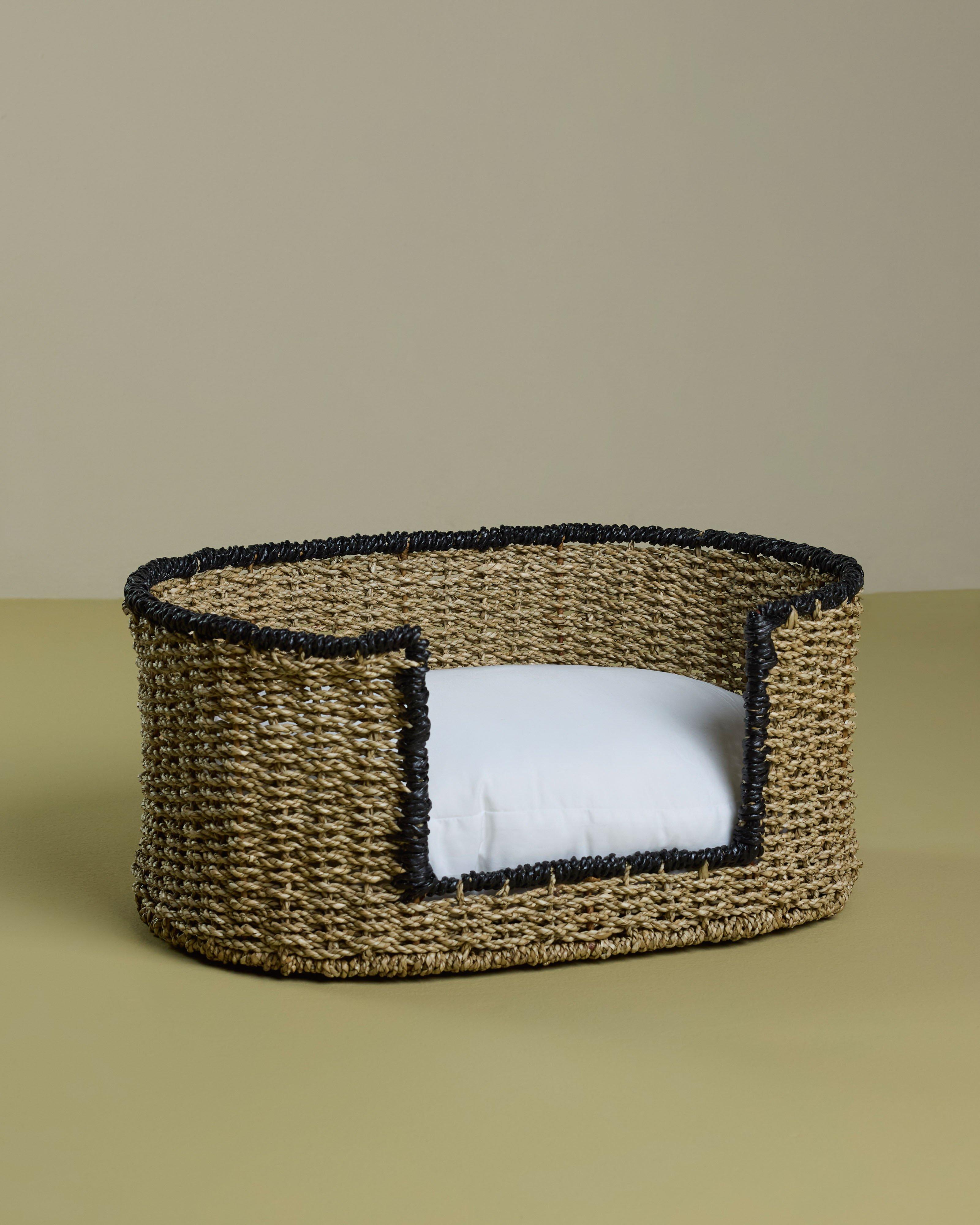 Rattan Dog Bed -  Brown