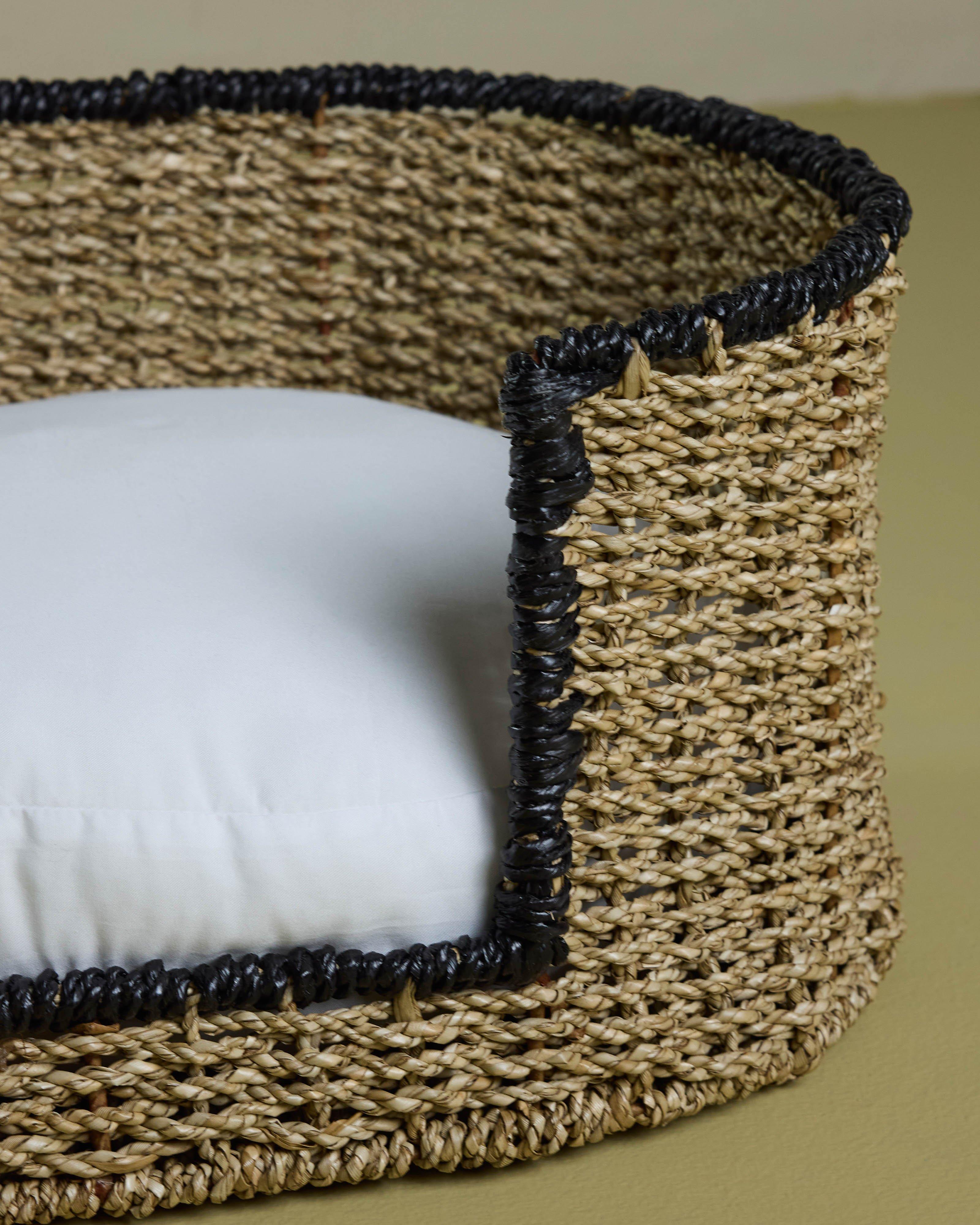 Rattan Dog Bed -  Brown