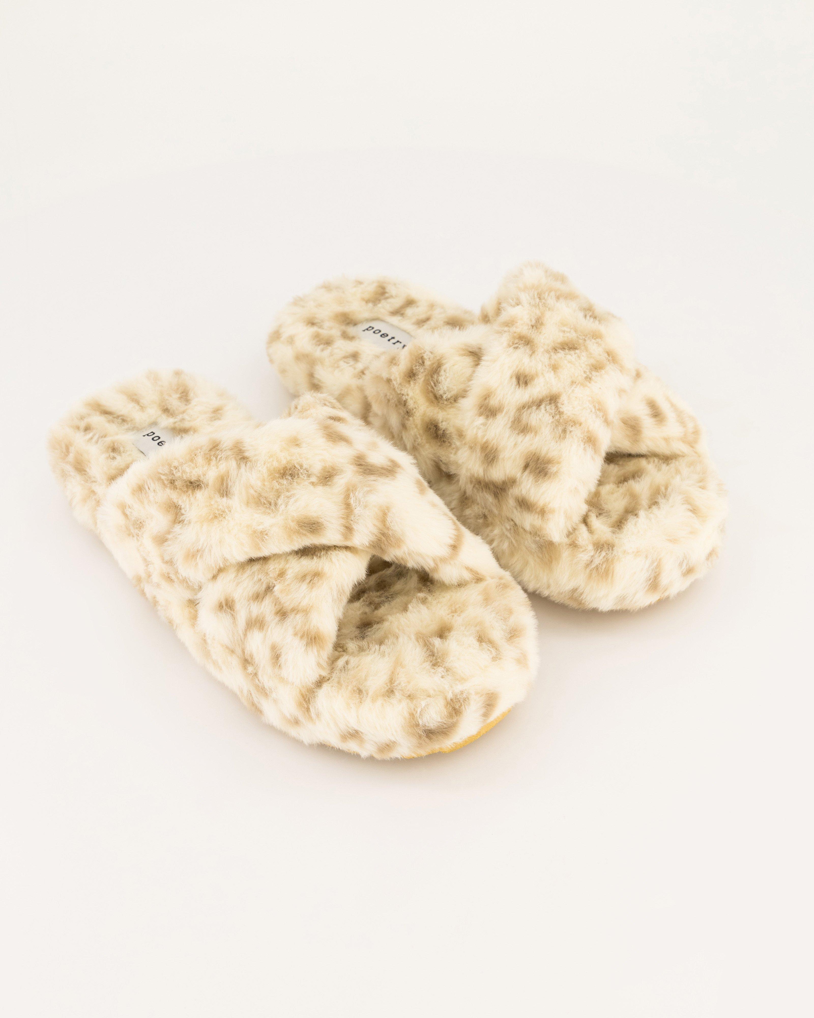 Tracy Fluffy Slipper -  Milk