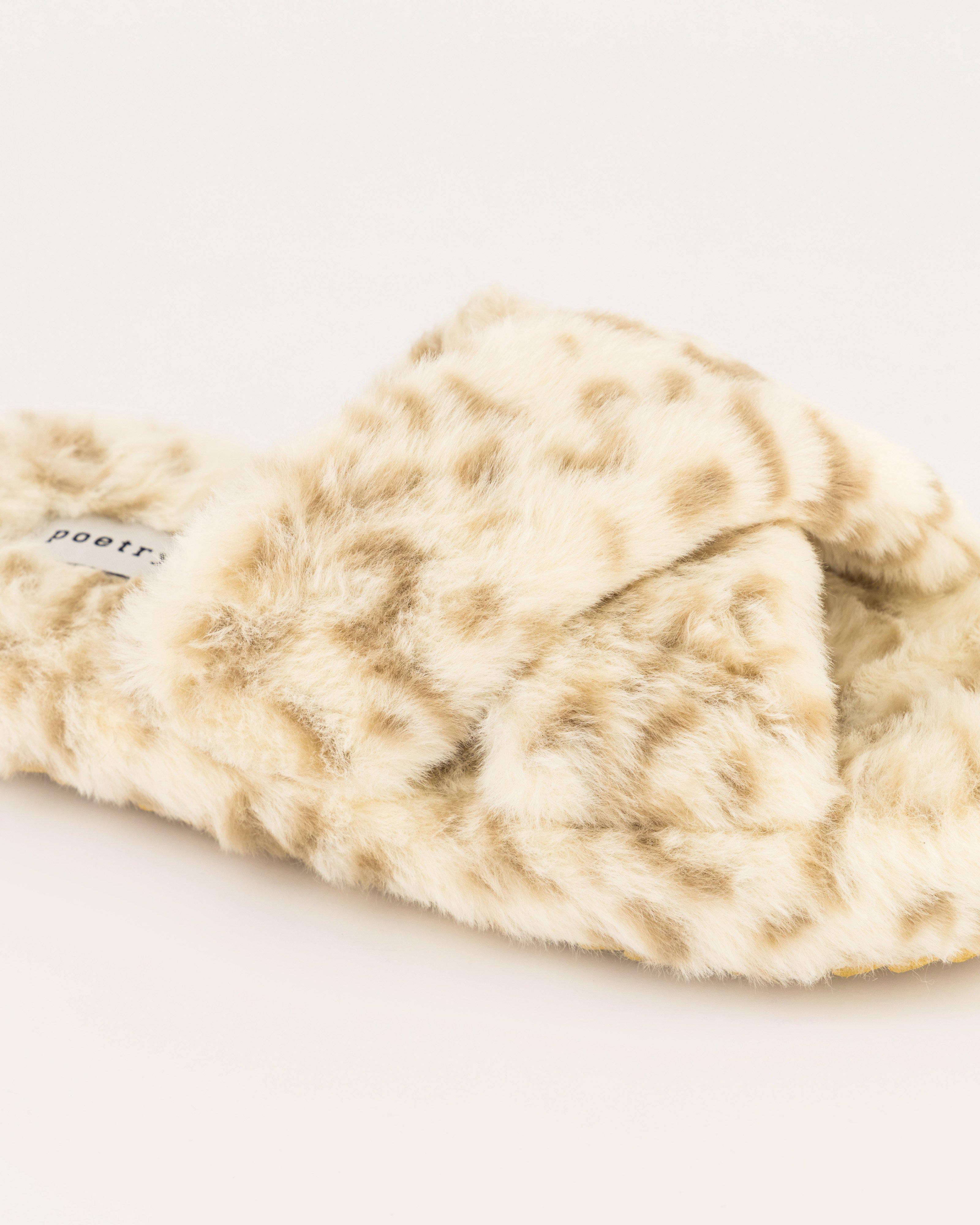Tracy Fluffy Slipper -  Milk