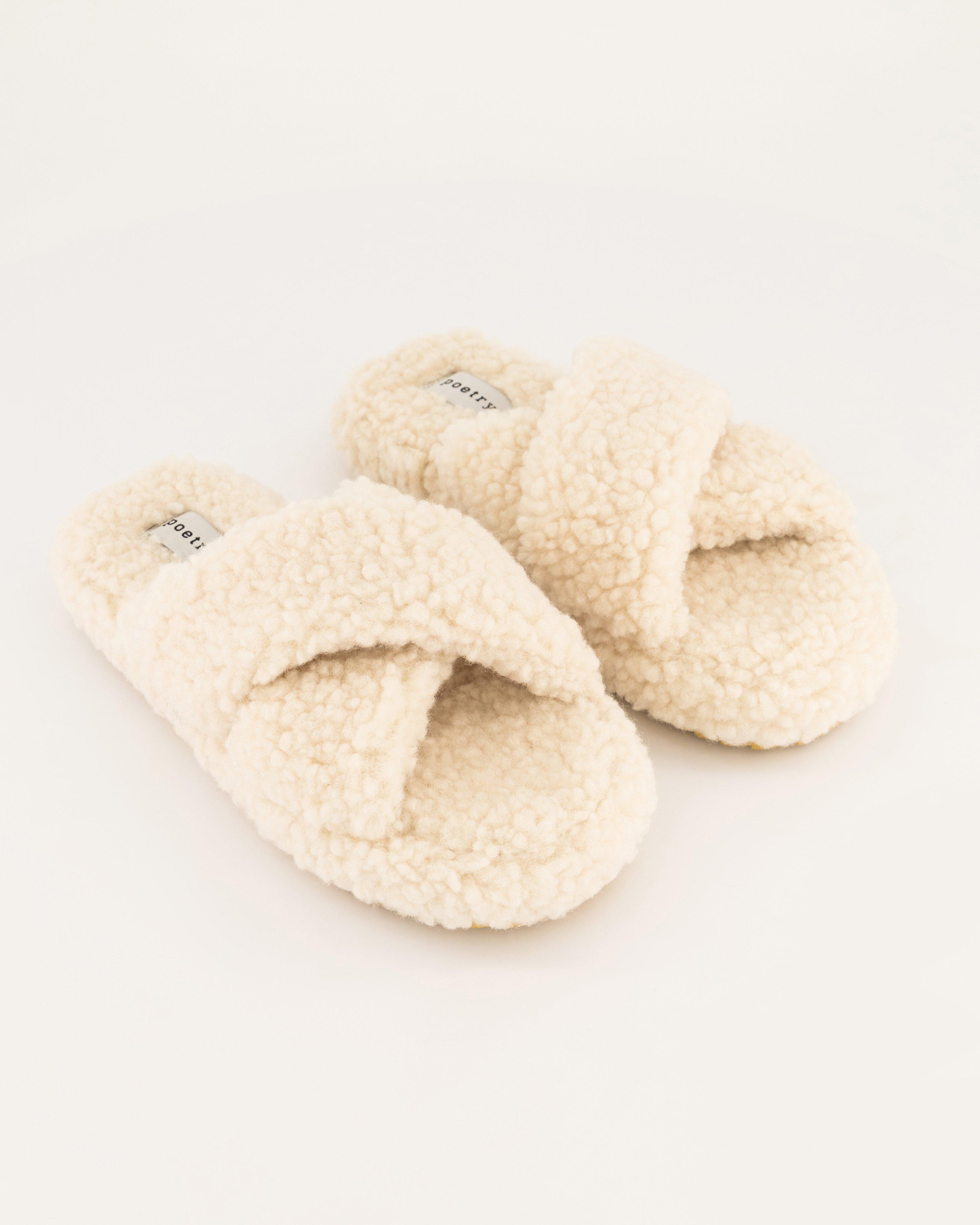 Elly Sherpa Slipper -  Milk
