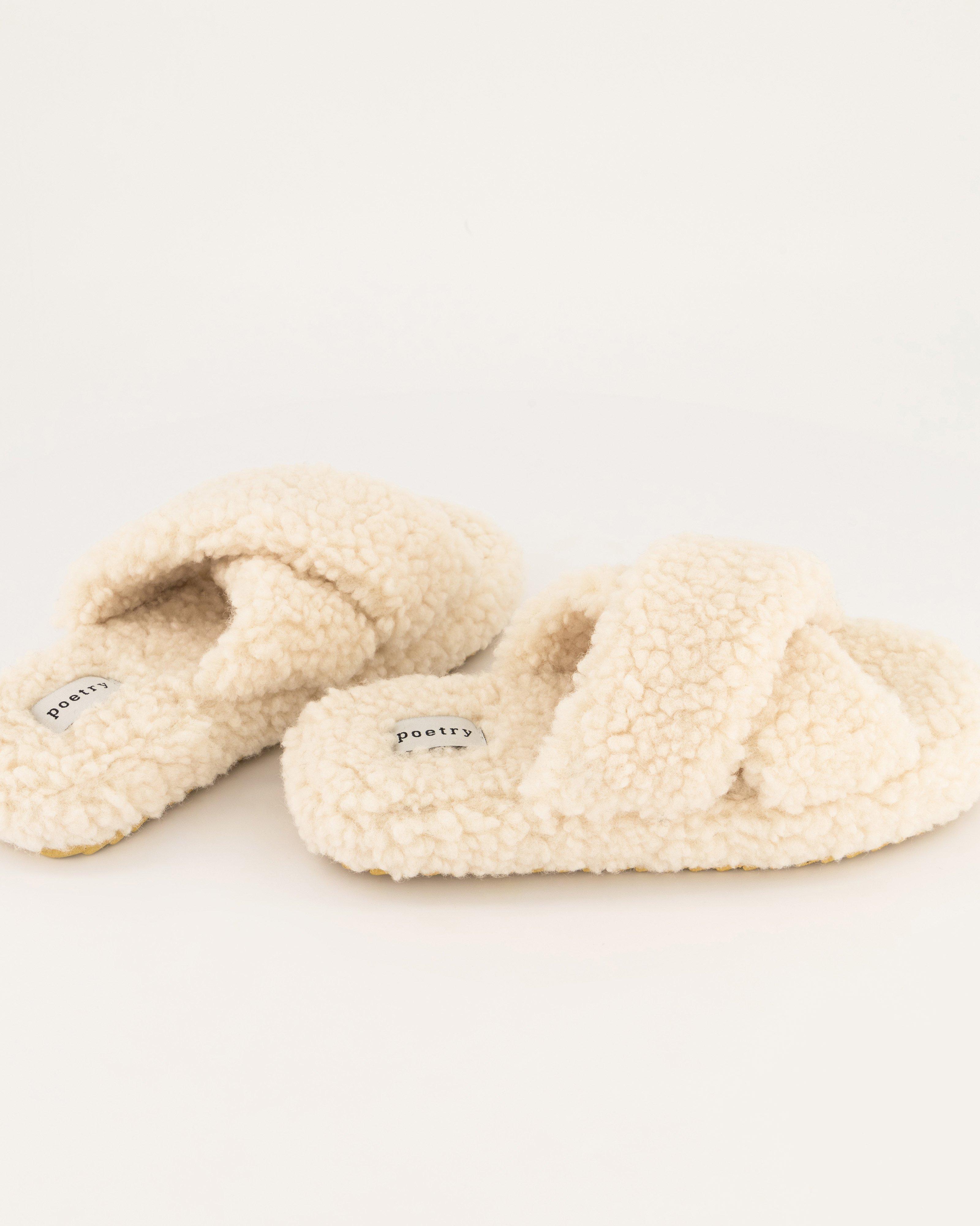 Elly Sherpa Slipper -  Milk