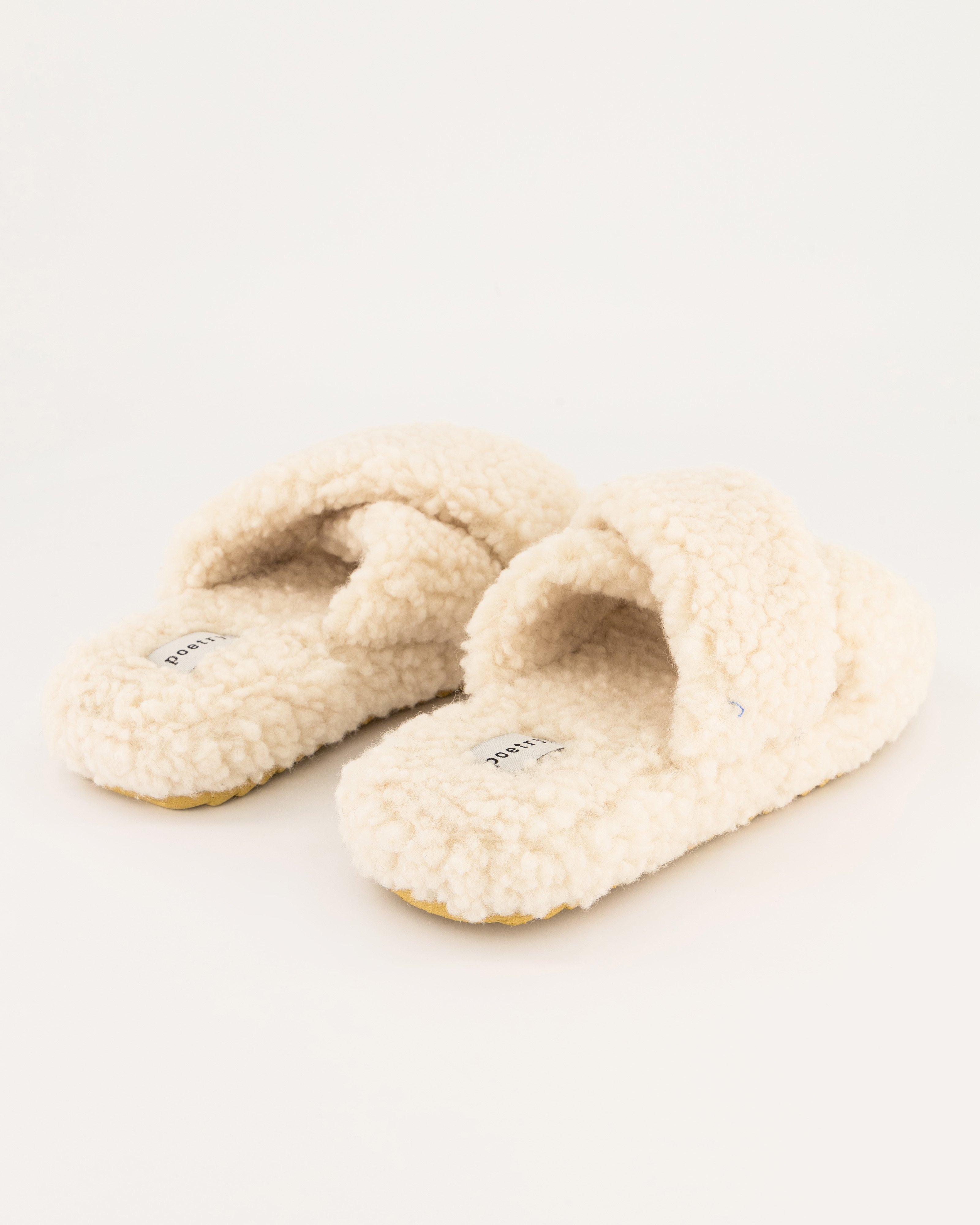 Elly Sherpa Slipper -  Milk