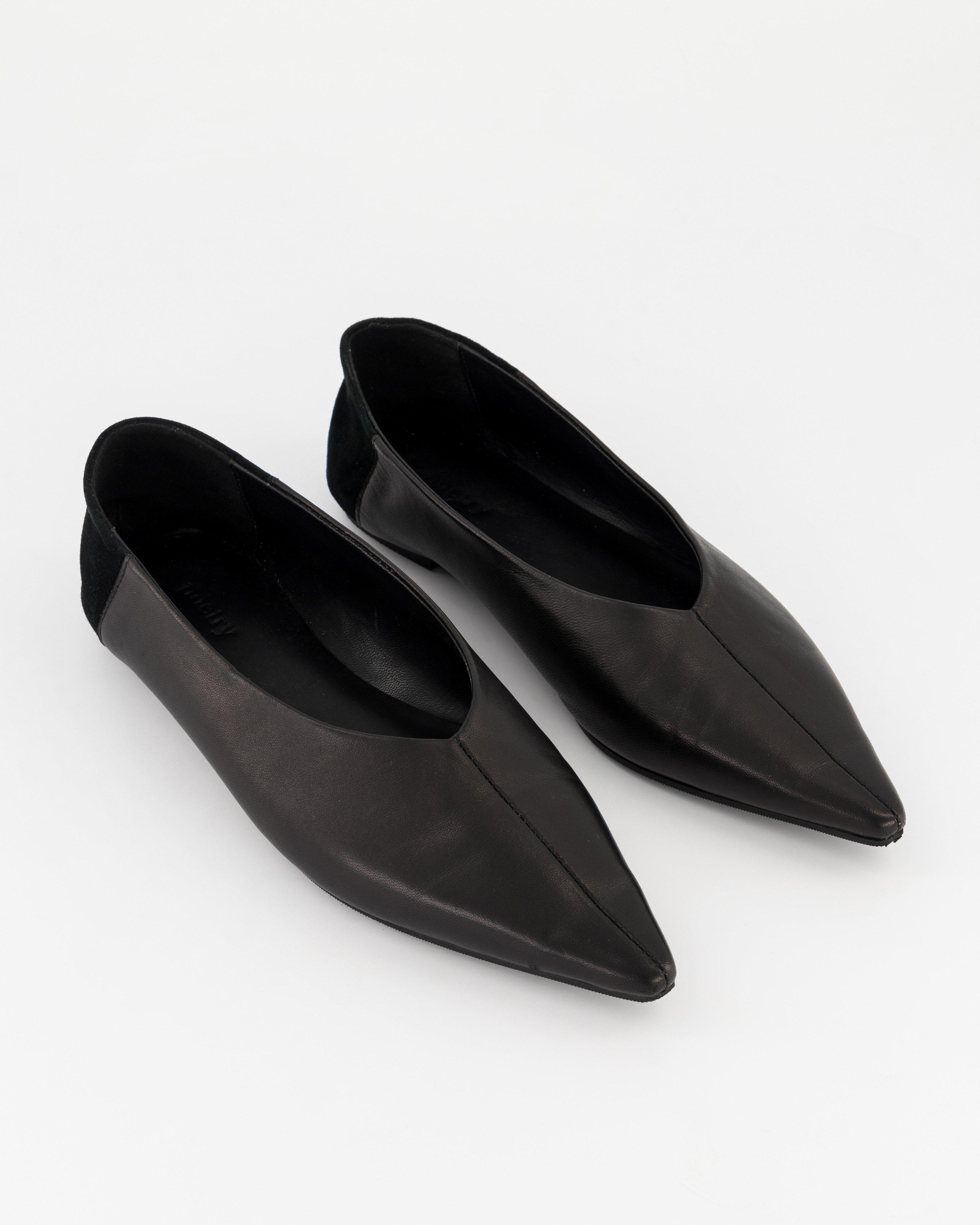 Natasha Pointed Pump -  Black